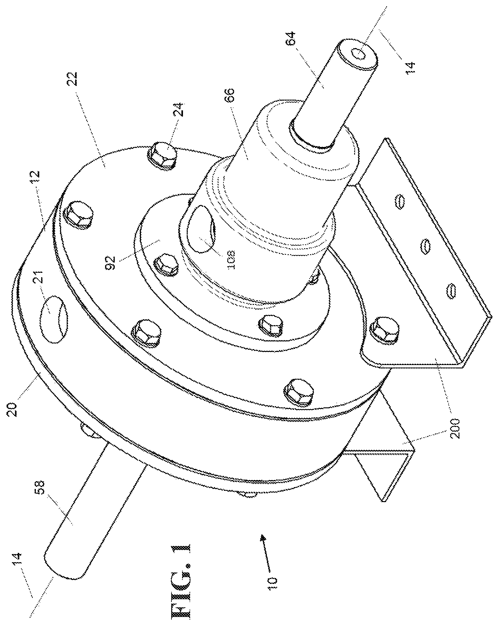 Patent US12103870 — Rotational electro-oxidation reactor with improved boundary-layer diffusion — Figure 1