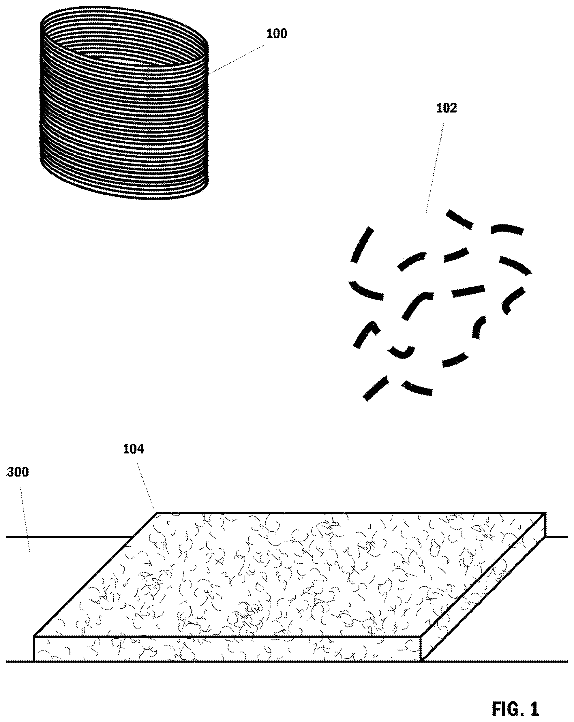 Patent US12103893 — Long strand fiberglass-impregnated waterproofing compound — Figure 1