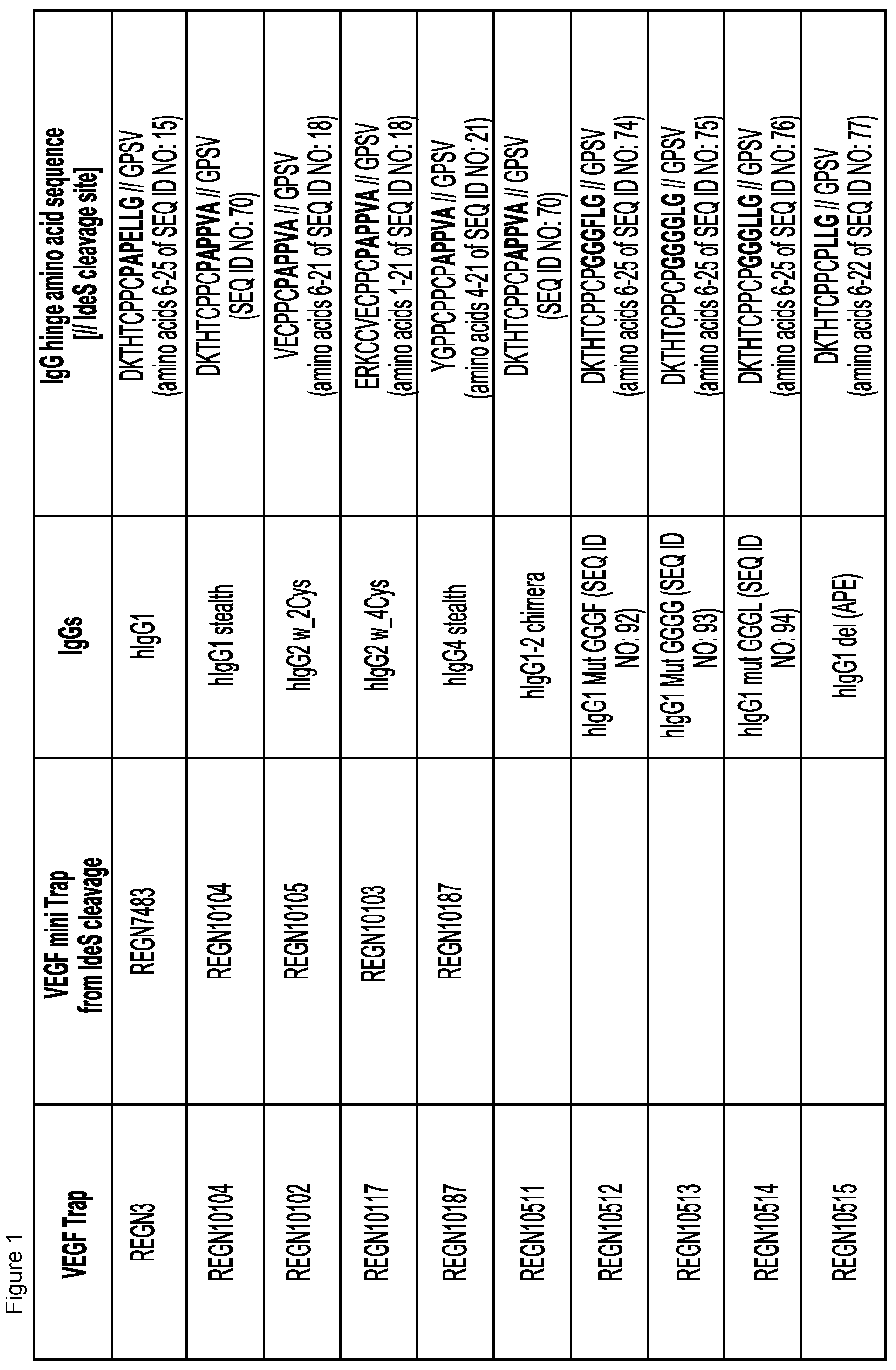 Patent US12103960 — VEGF traps and mini-traps and methods for treating ocular disorders and cancer — Figure 1