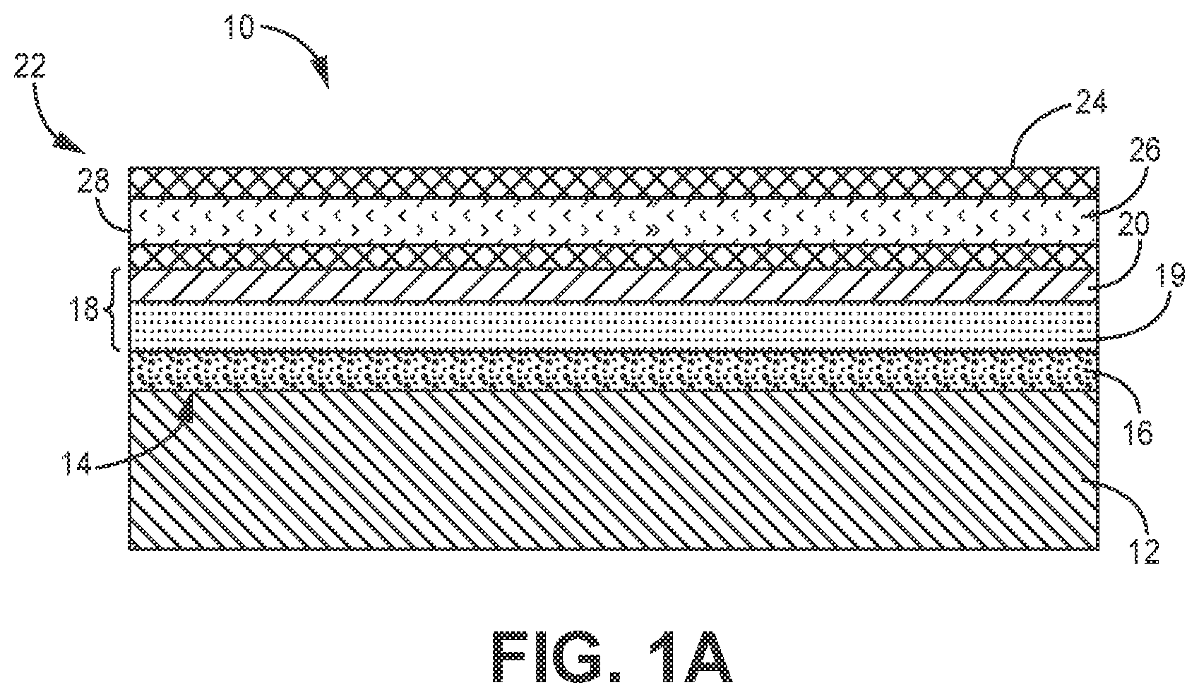 Patent US12104090 — Selectively meltable adhesives for bonding of deicers — Figure 1