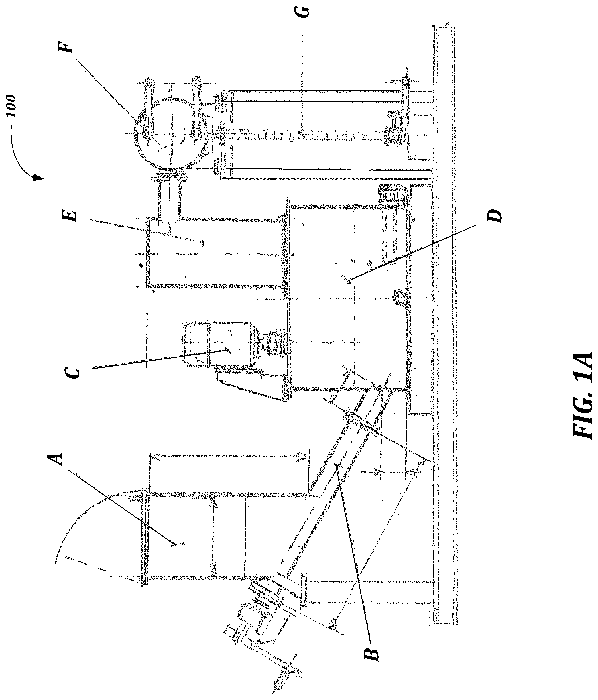 Patent US12104120 Figure 1 – Method and system for conversion of biomass to biofuel and extraction of carbon-containing products