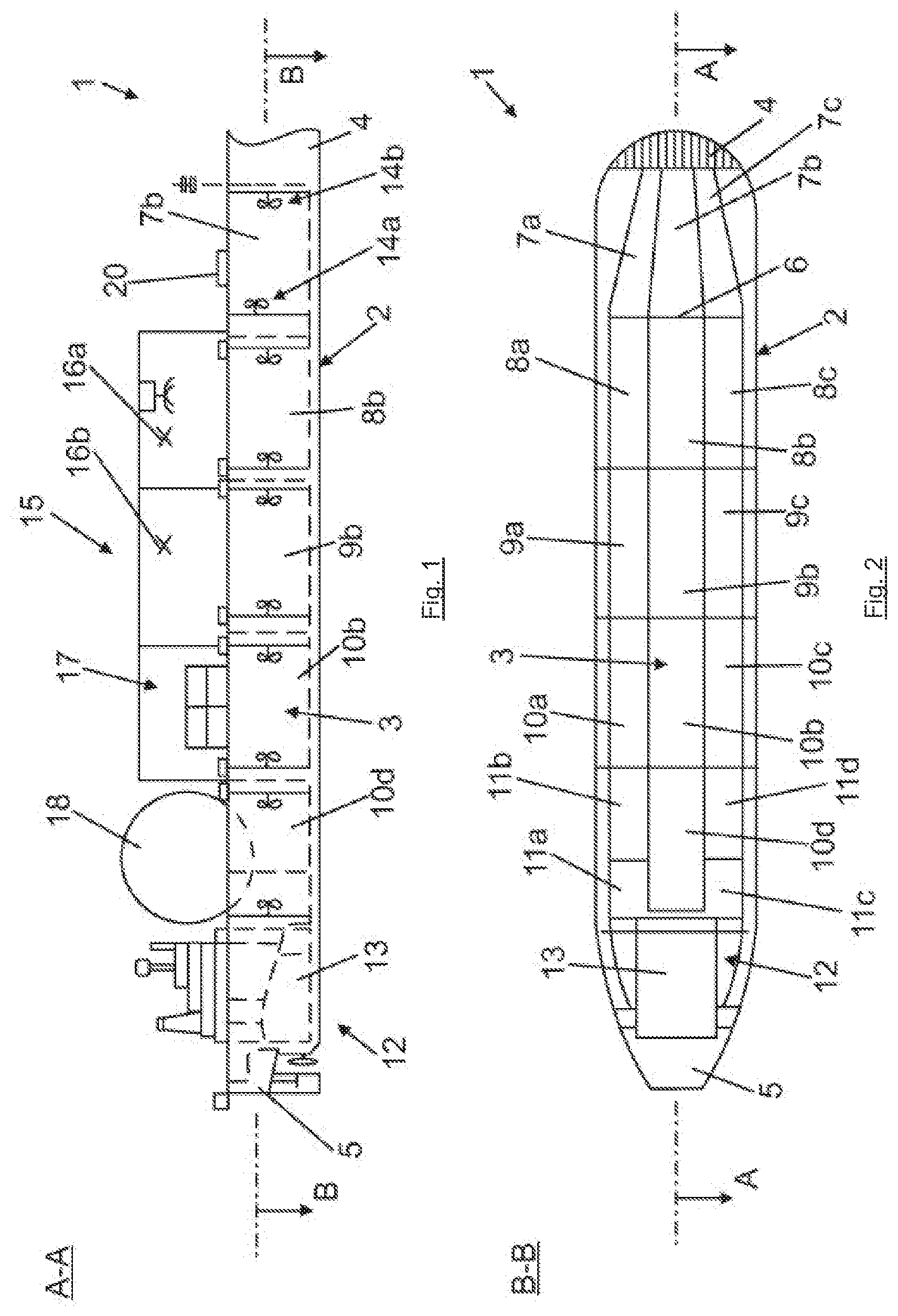 Patent US12104147 — Biogas plant for fermenting organic materials and for generating biogas — Figure 1