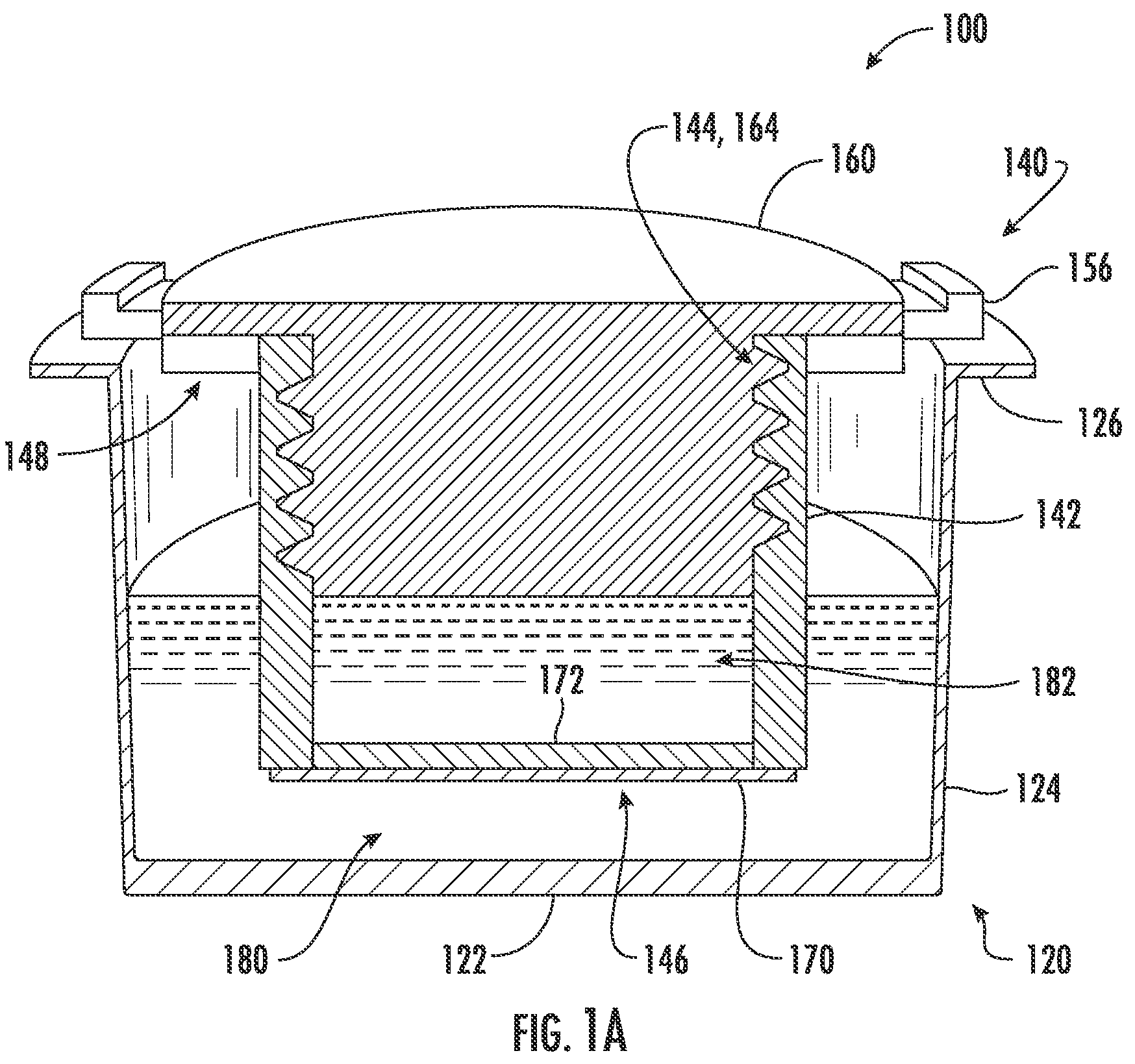 Patent US12104149 Figure 1 – Devices, systems and apparatuses for generating self-sustaining hypoxic conditions and gaseous and non-gaseous chemical gradients for in vitro cell culture