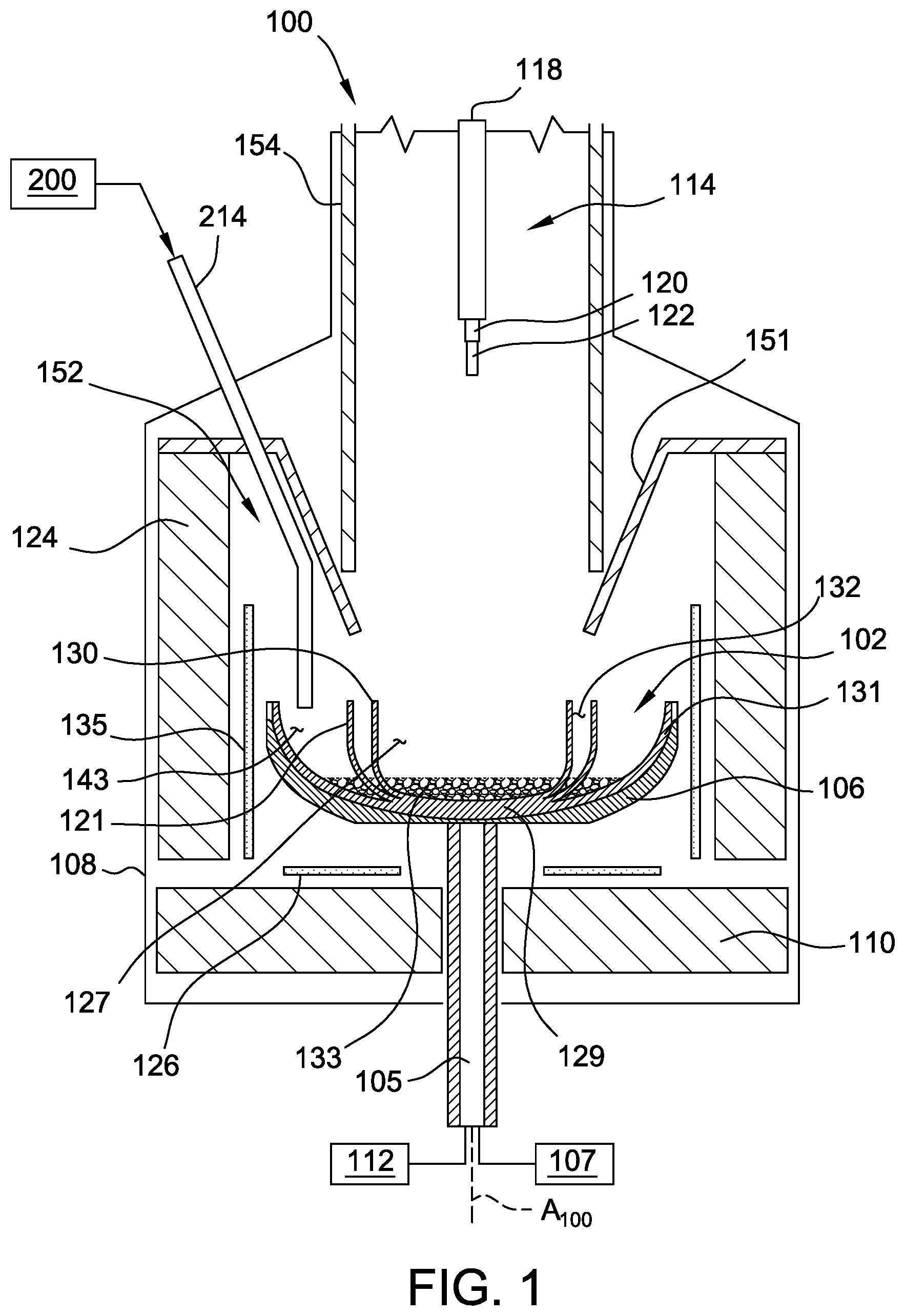 Patent US12104275 — Ingot puller apparatus having cooling jacket device with cooling fluid tubes — Figure 1