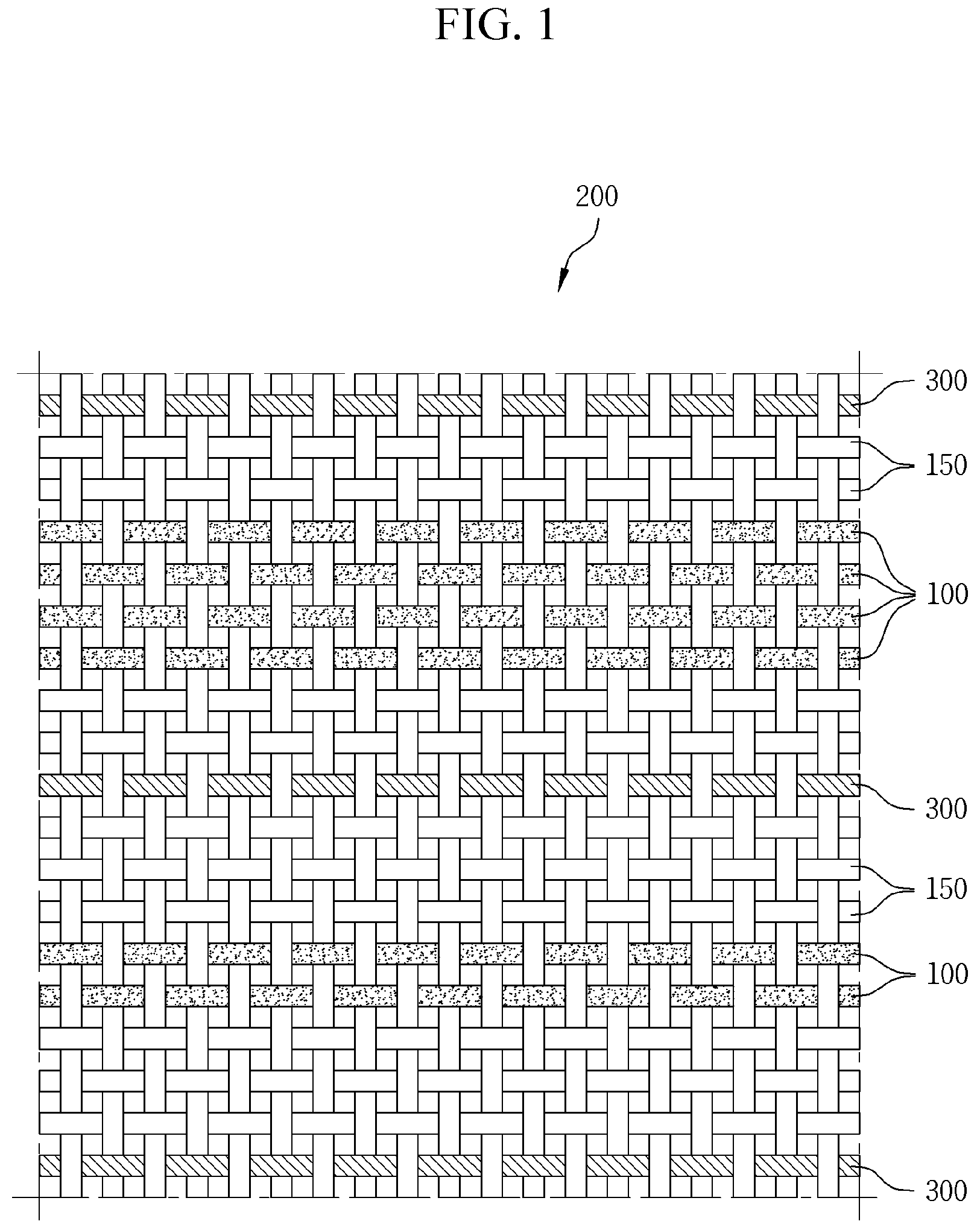 Patent US12104295 — Security fabric having improved security and identification properties — Figure 1