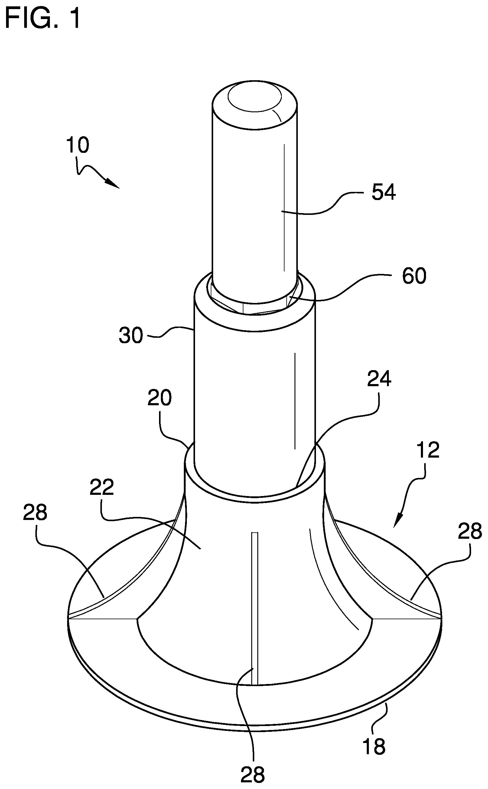 Patent US12104308 — Collapsible agitator assembly — Figure 1
