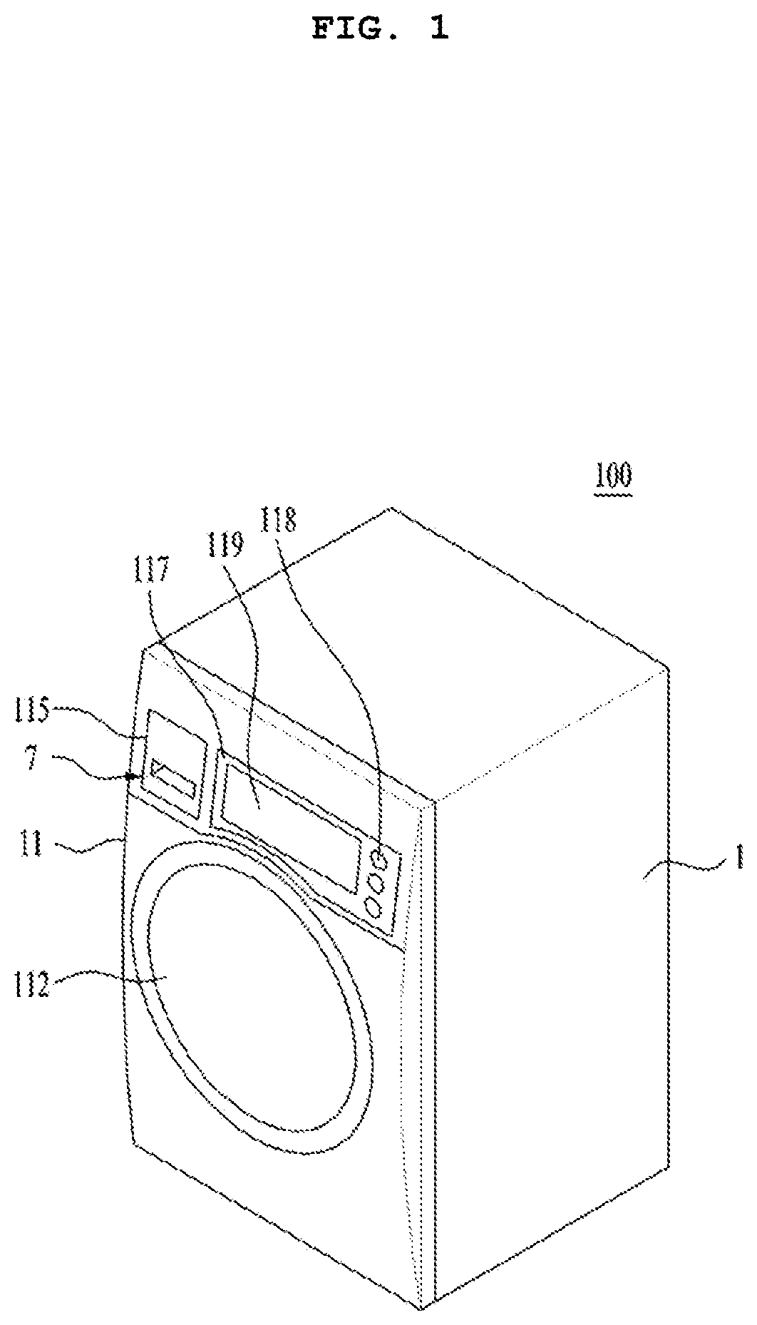 Patent US12104313 — Laundry treatment apparatus — Figure 1