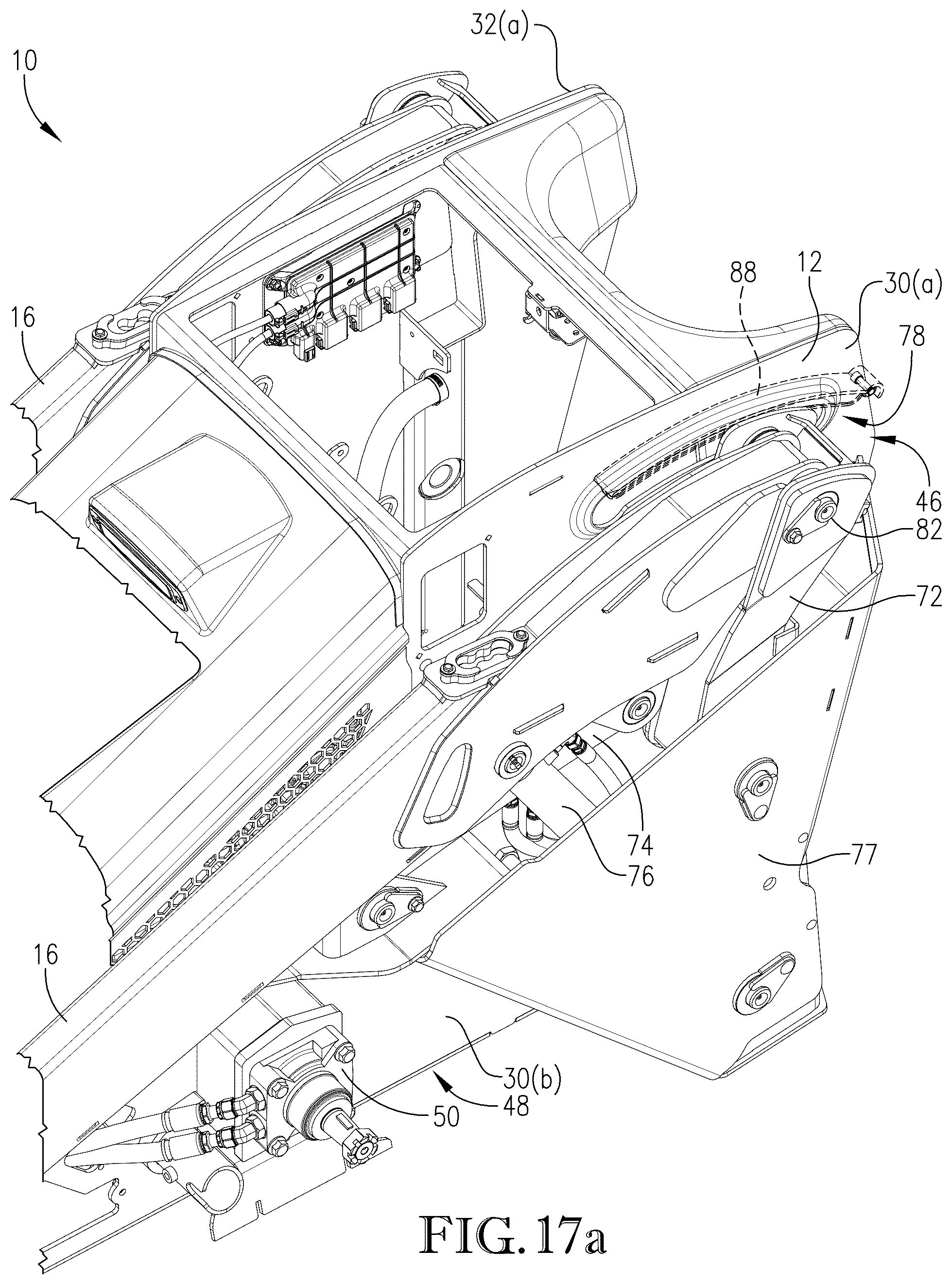 Patent US12104348 Figure 19 – Loader with improved arm path