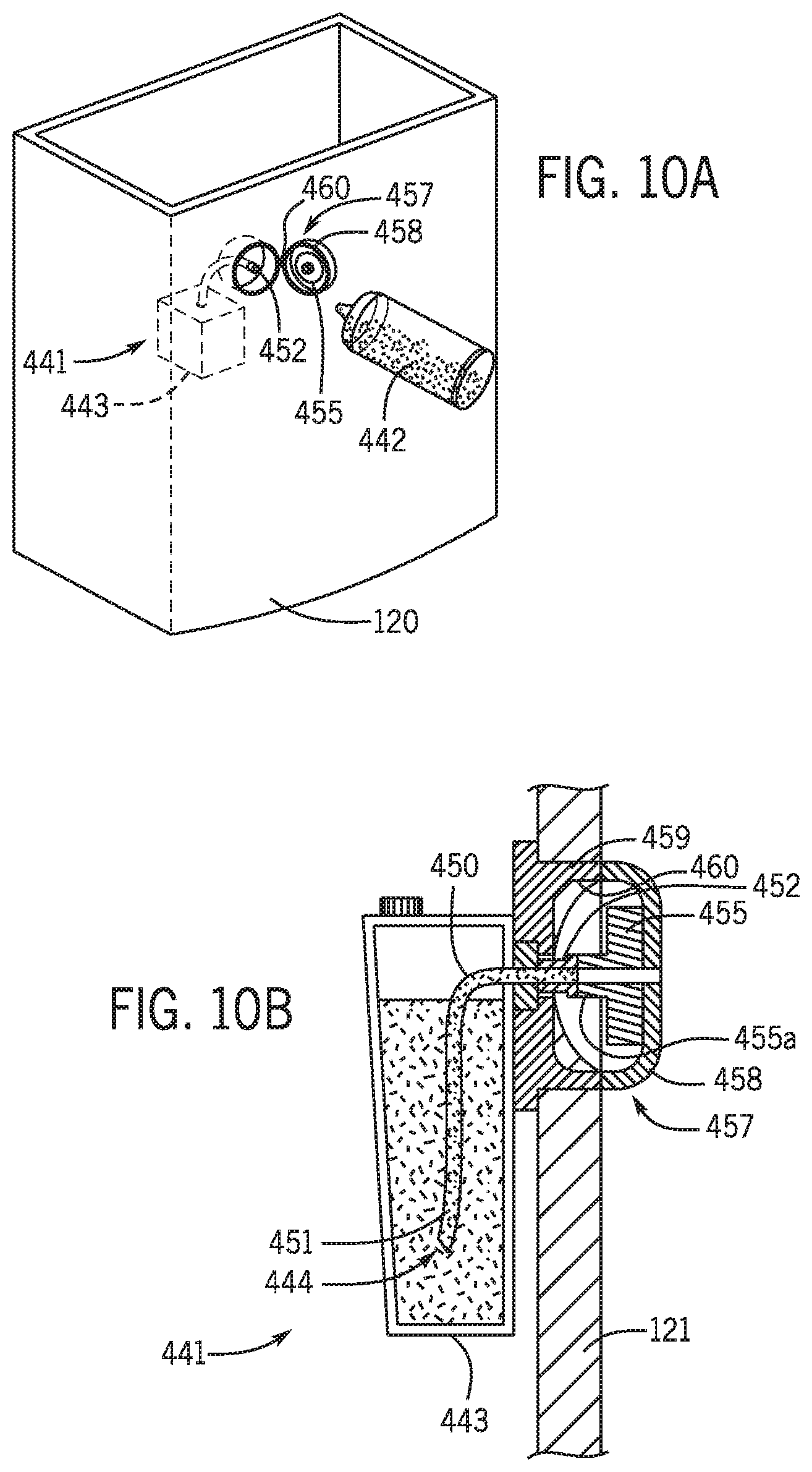 Patent US12104366 Figure 5 – Clean toilet and accessories