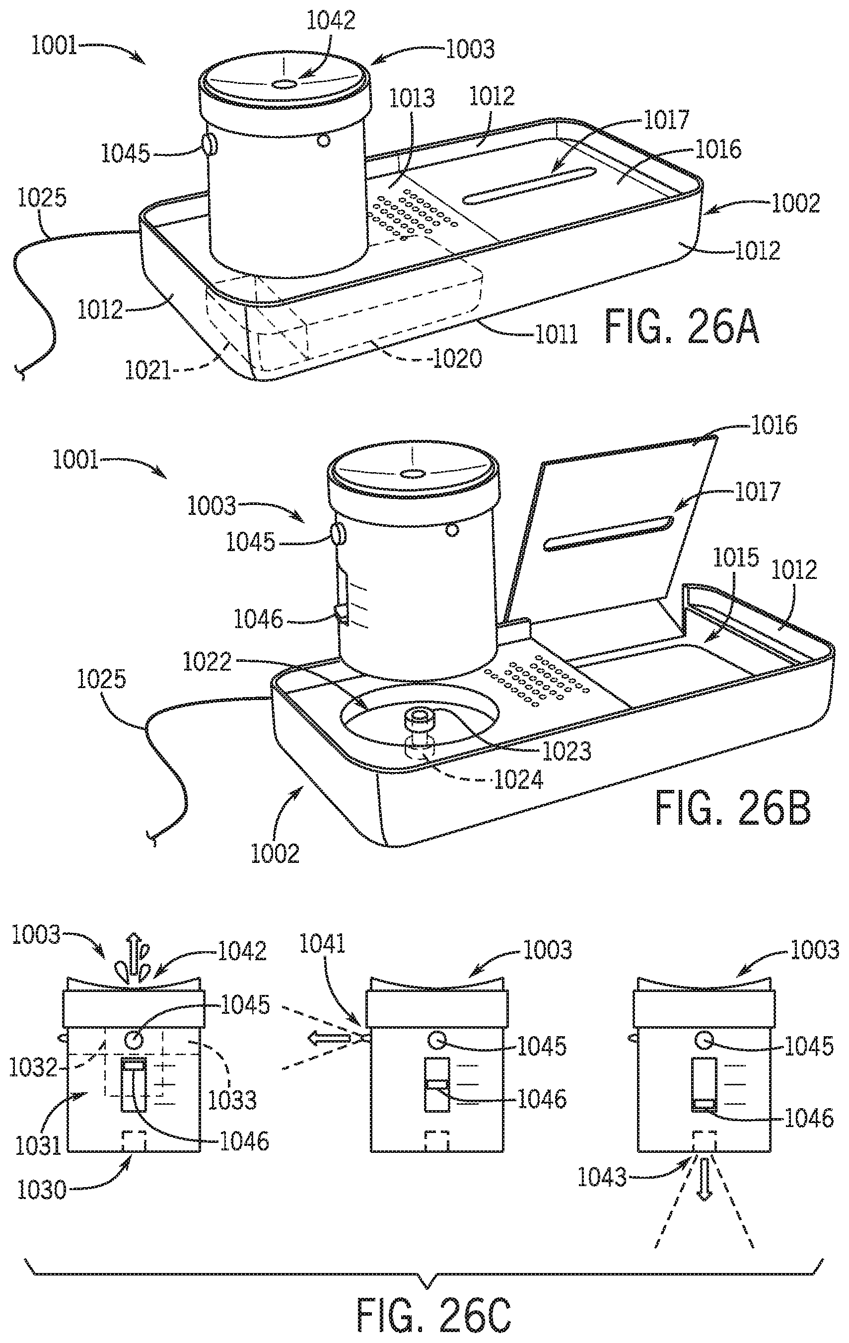 Patent US12104366 Figure 13 – Clean toilet and accessories