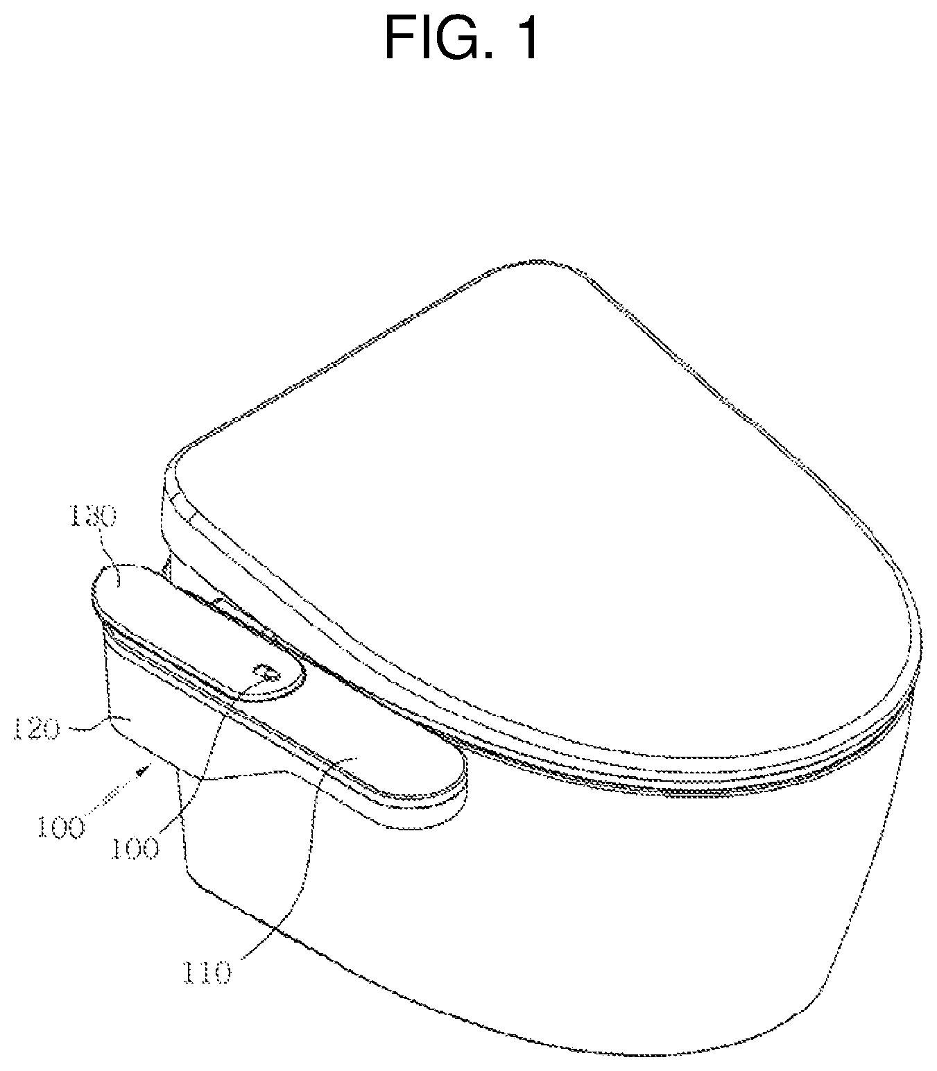 Patent US12104367 — Upper retractable controller for bidet filter — Figure 1