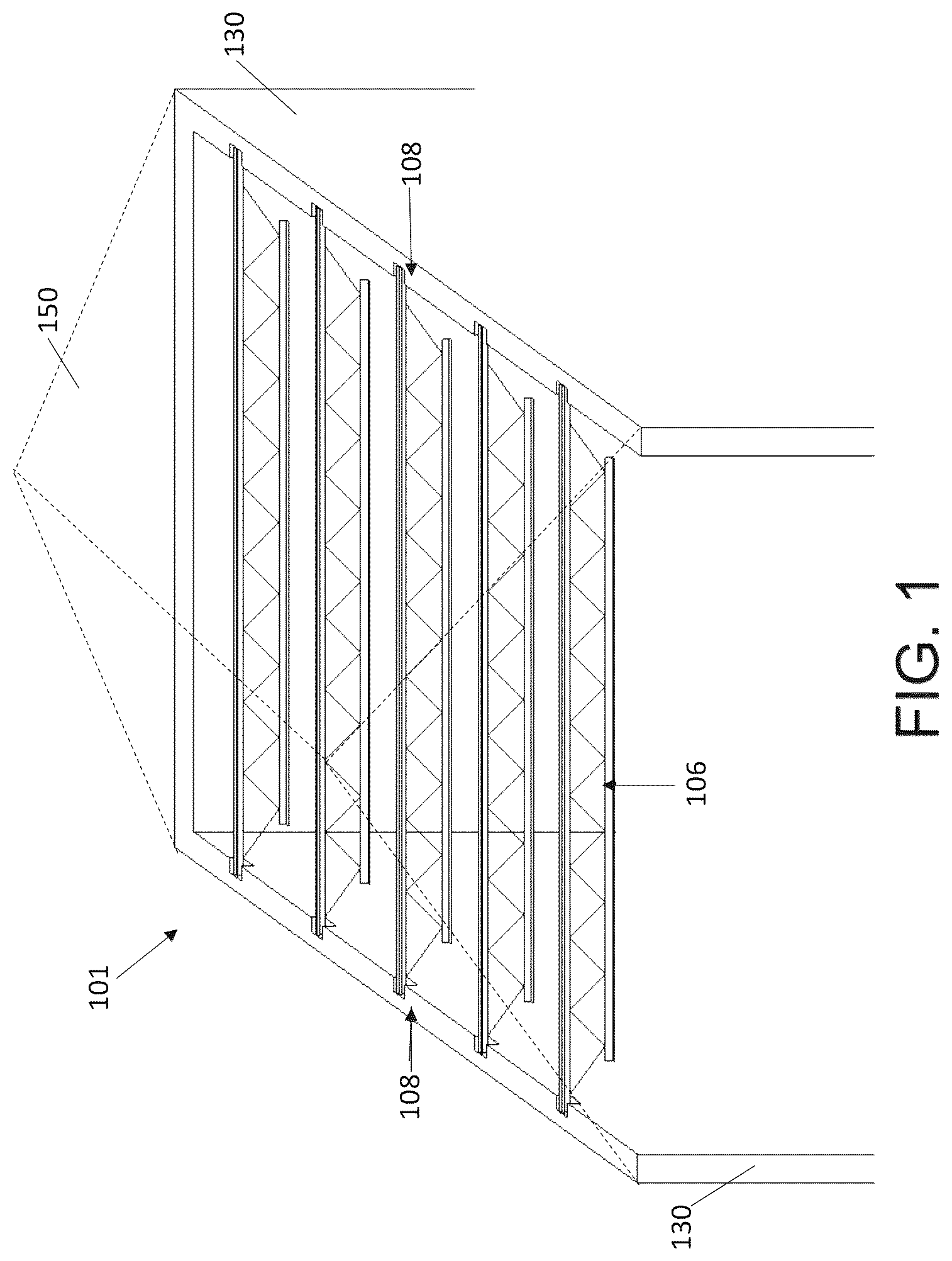 Patent US12104369 — Joist pocket assembly for a refrigerated facility — Figure 1