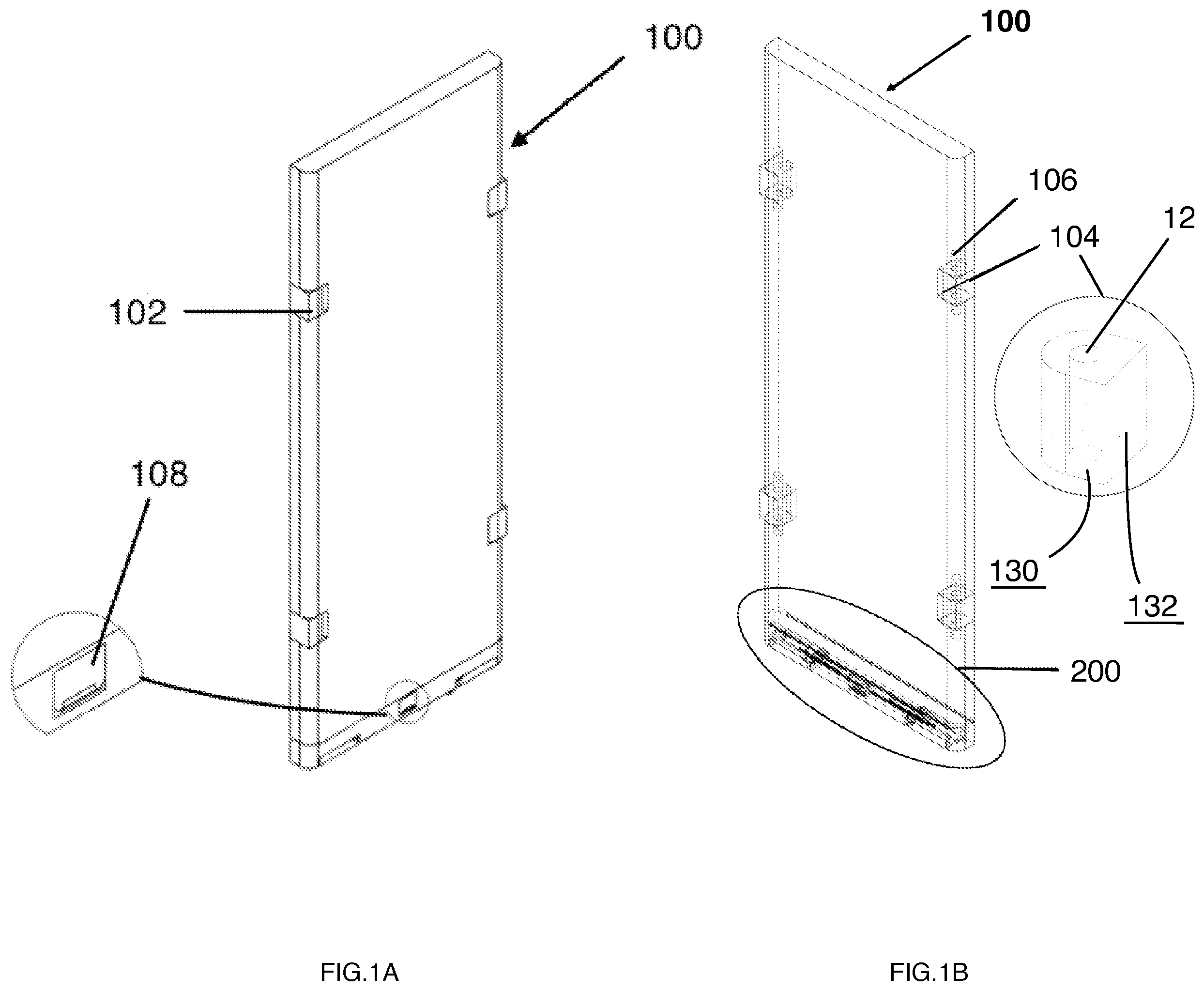 Patent US12104373 — Magnetic suction room divider assembly with a foldable stand mechanism — Figure 1