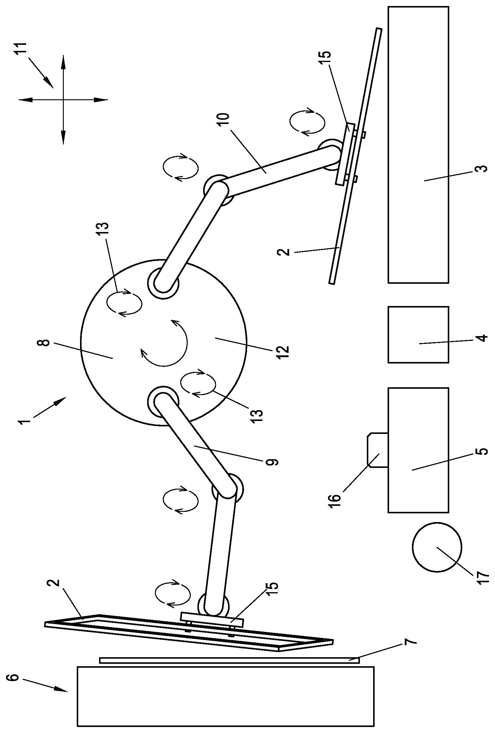 Patent US12104433 — Method for handling spacer frames — Figure 1