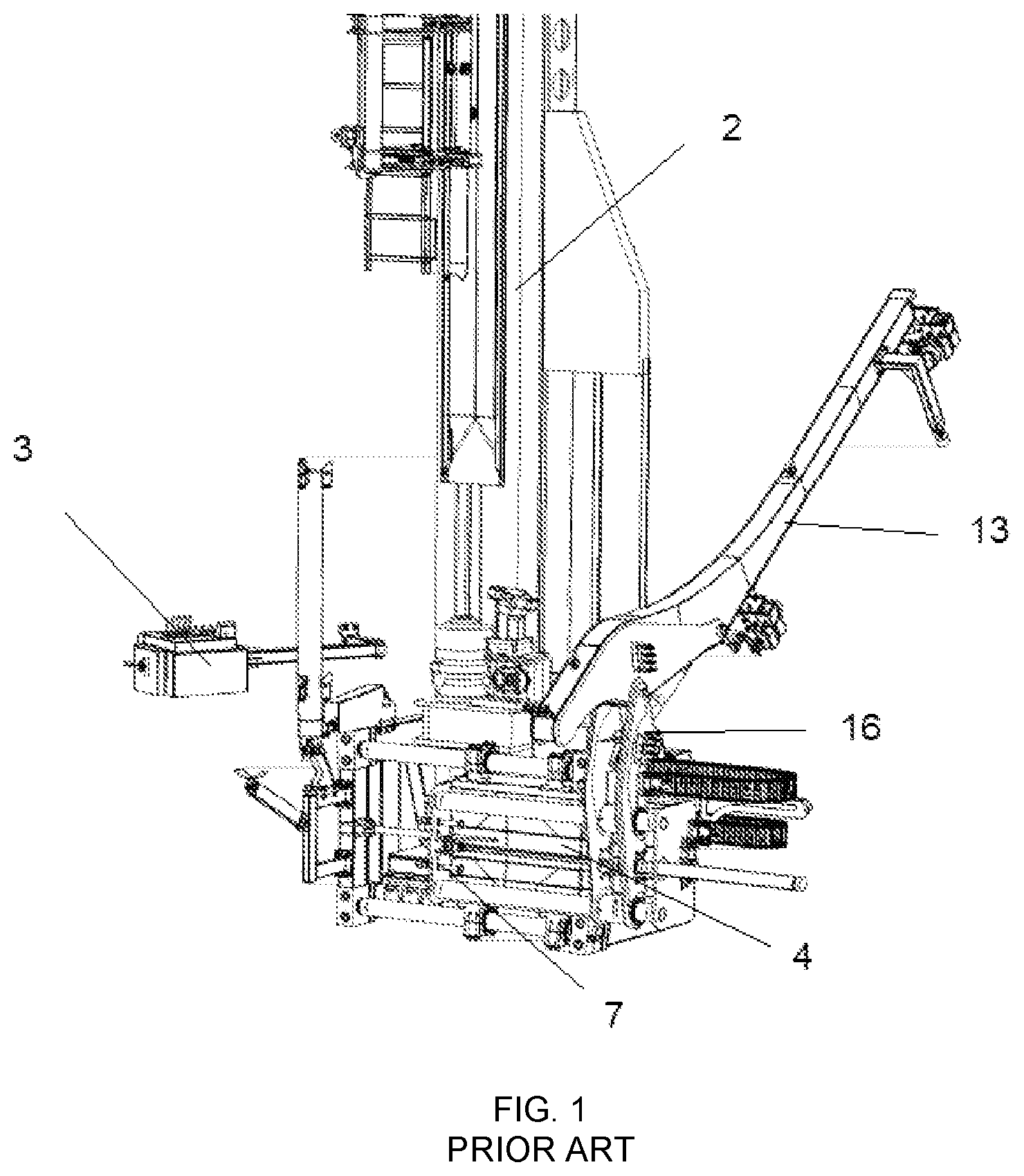 Patent US12104444 — Handling device for drilling bars or pipes of different sizes — Figure 1