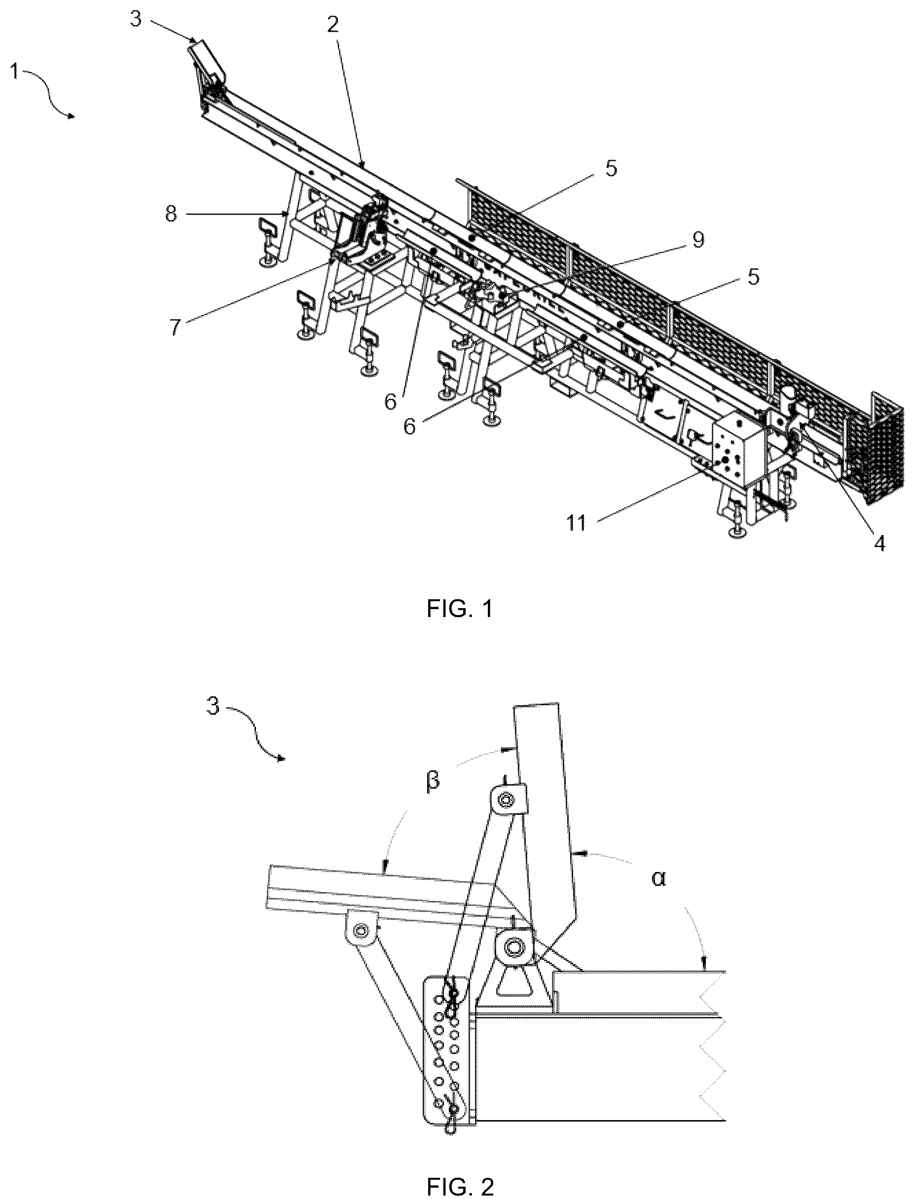 Patent US12104445 — Inner tubing handling device for receiving tubing from drilling rig — Figure 1