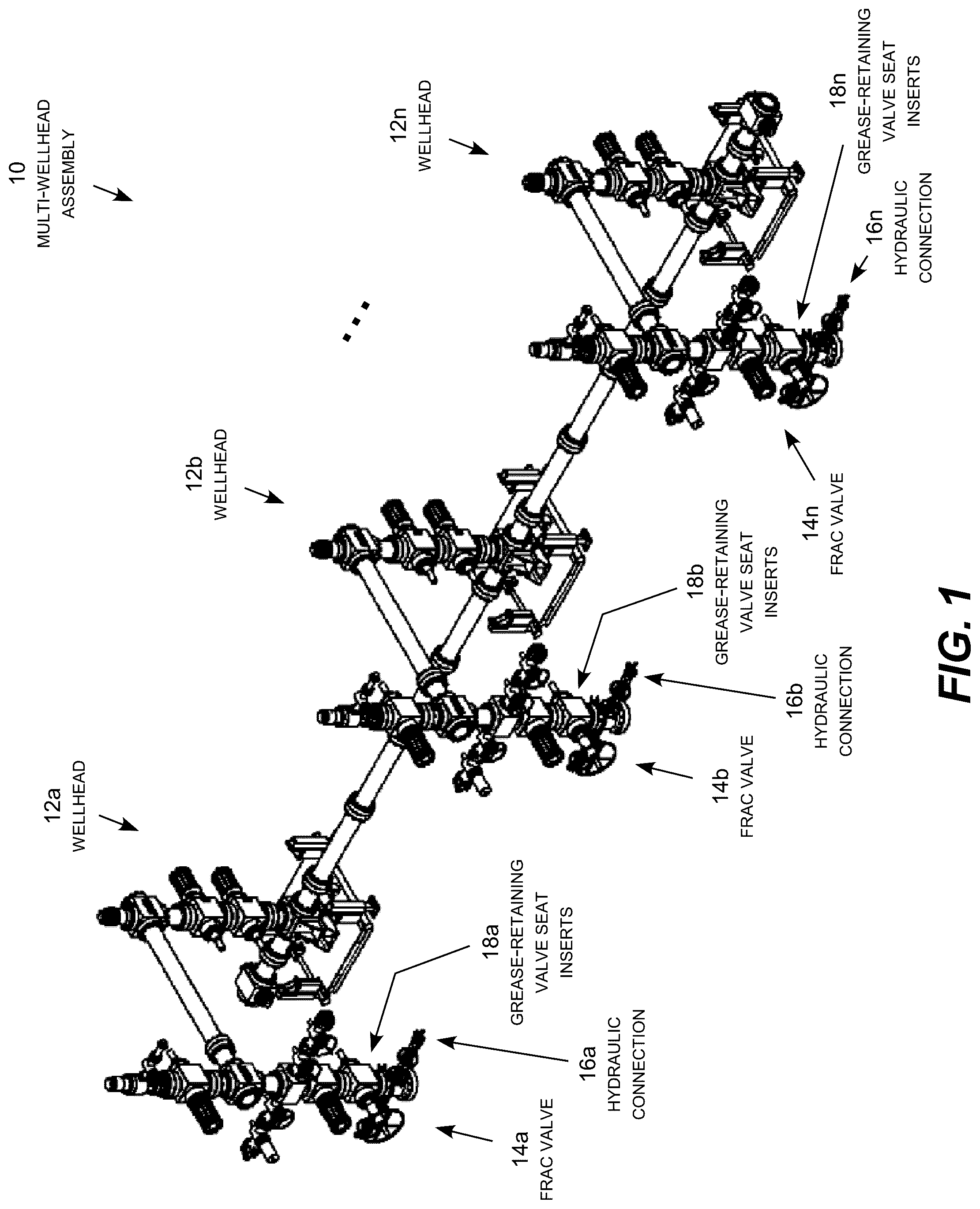 Patent US12104448 — Grease-retaining frac valve seat insert — Figure 1