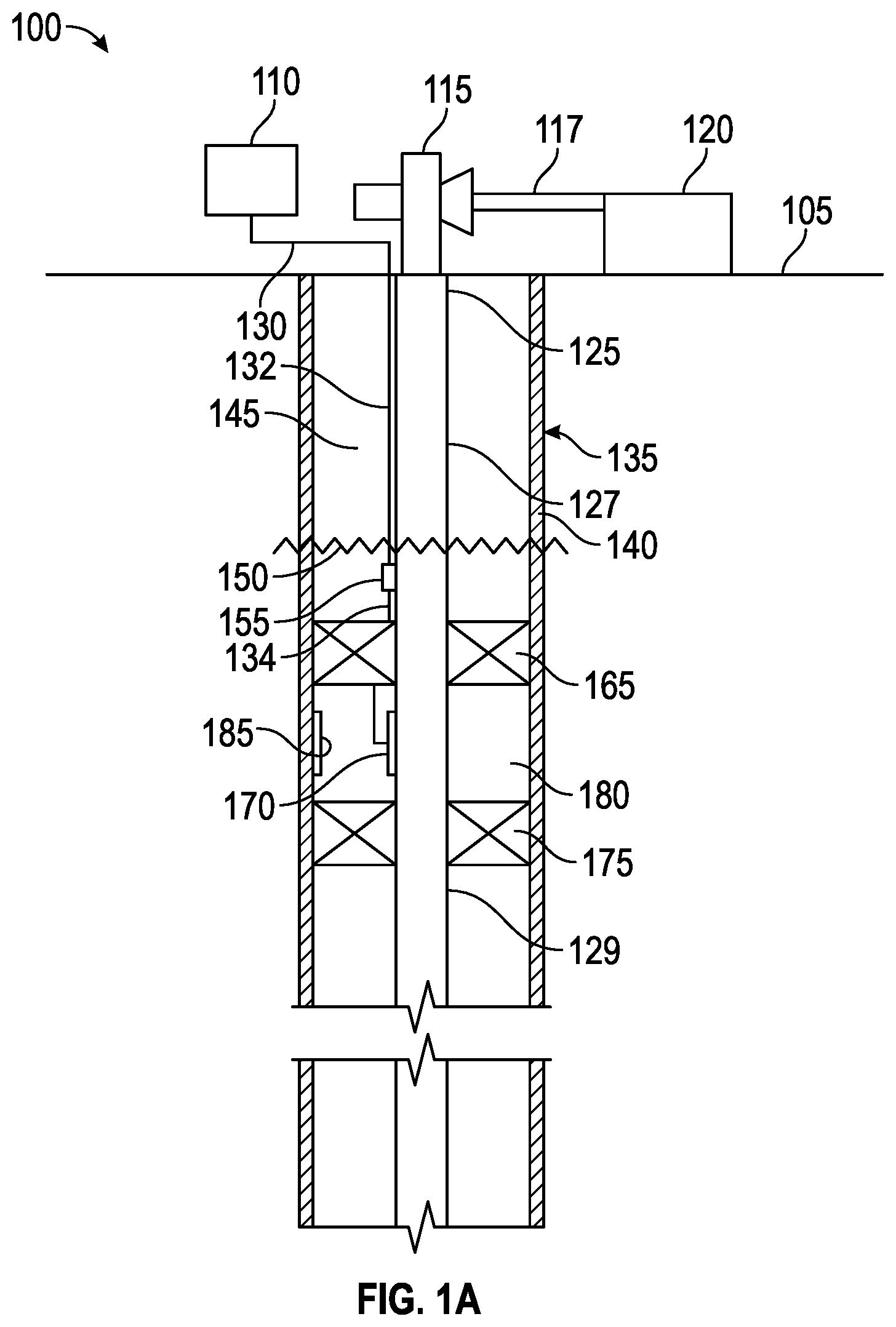Patent US12104451 — Actuatable obstruction member for control lines — Figure 1