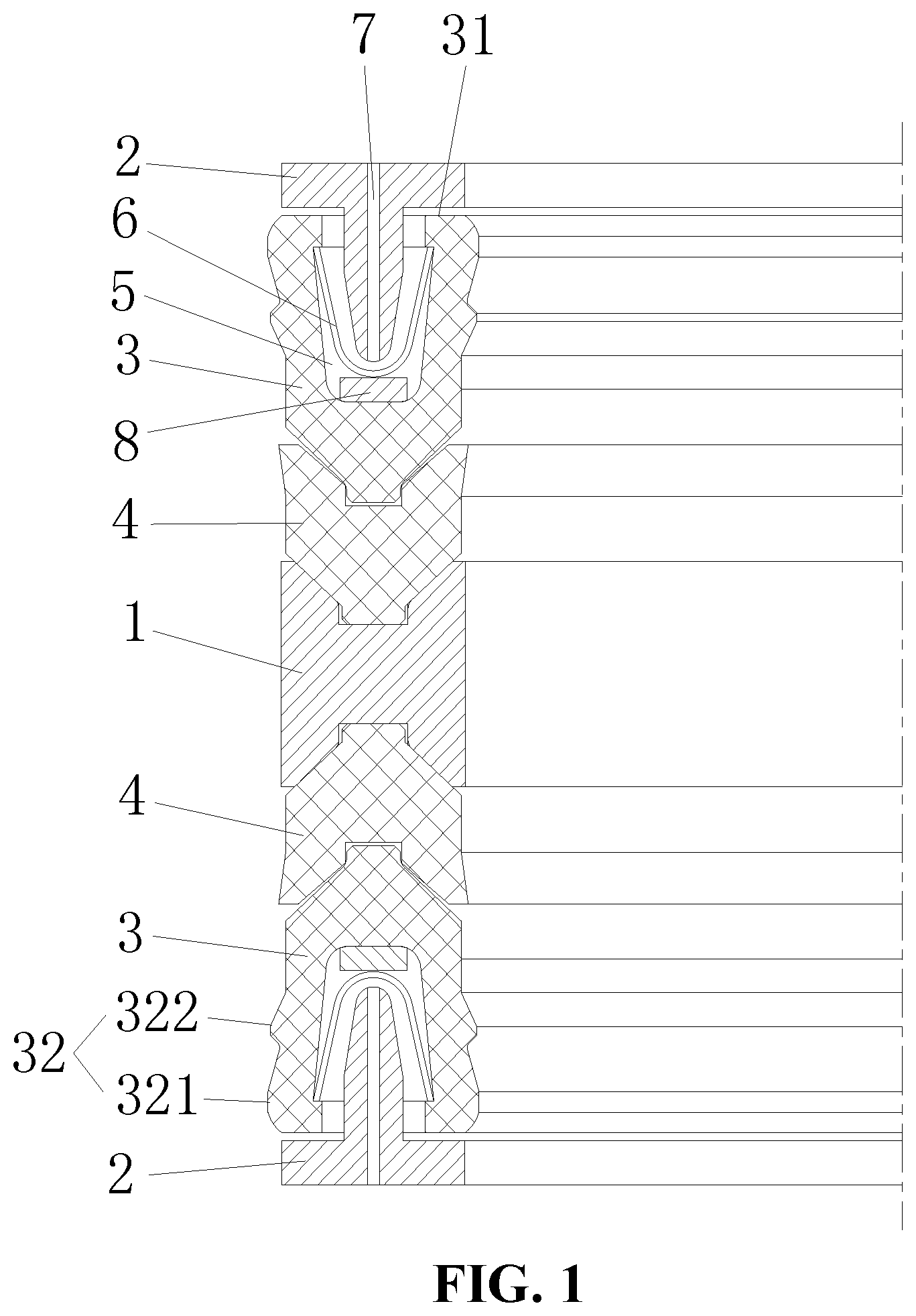Patent US12104459 — Seal for repeatedly switchable stepless fracturing sliding sleeve — Figure 1