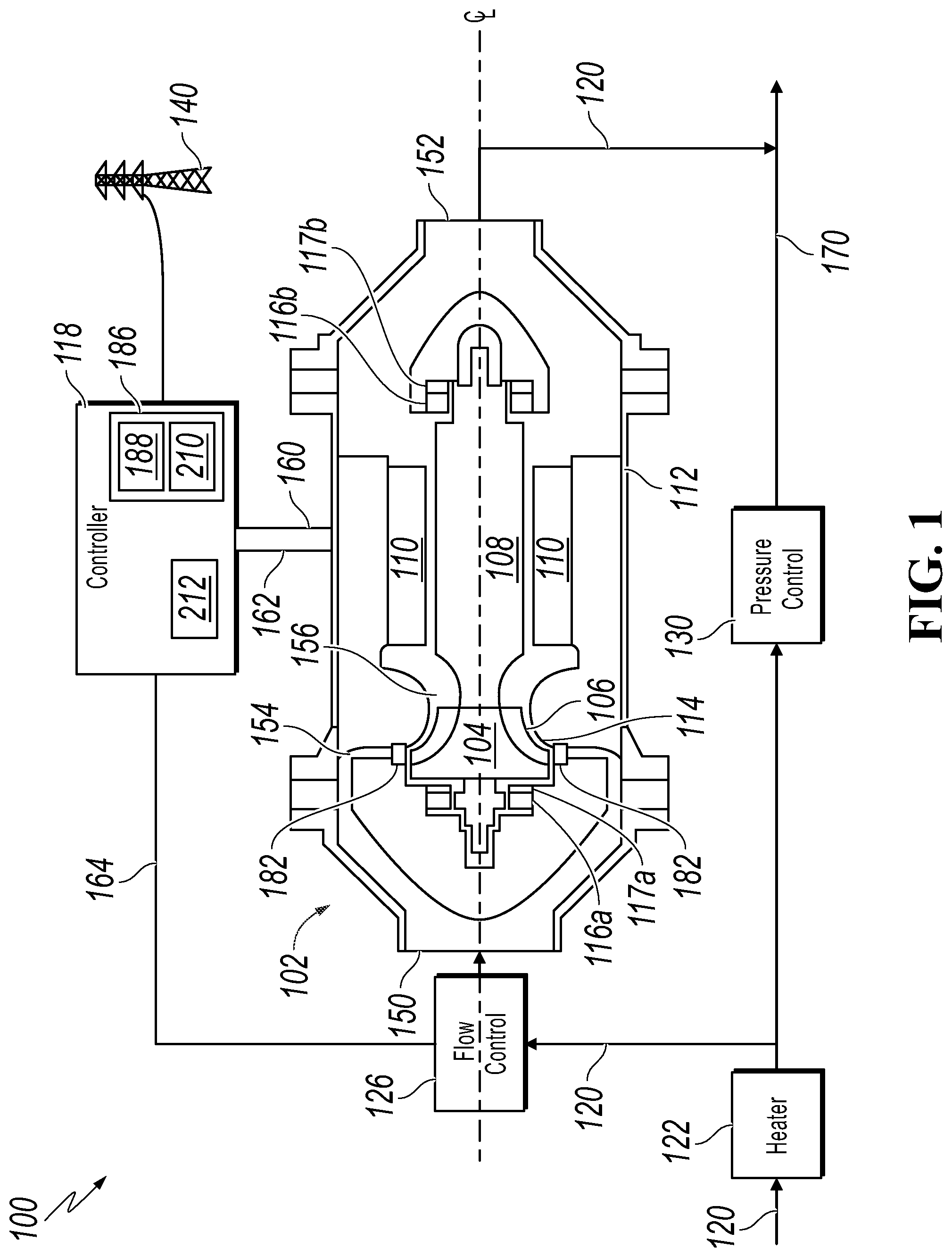 Patent US12104493 — Producing power with turboexpander generators based on specified output conditions — Figure 1
