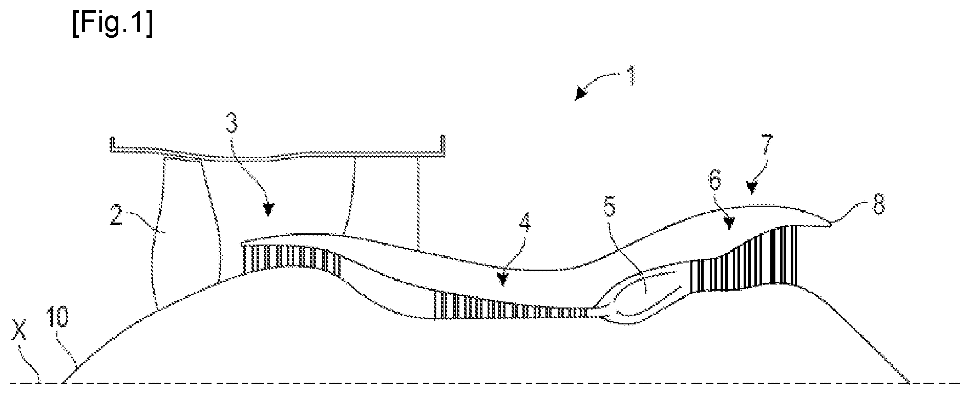 Patent US12104498 — Inlet cone for an aircraft turbomachine — Figure 1