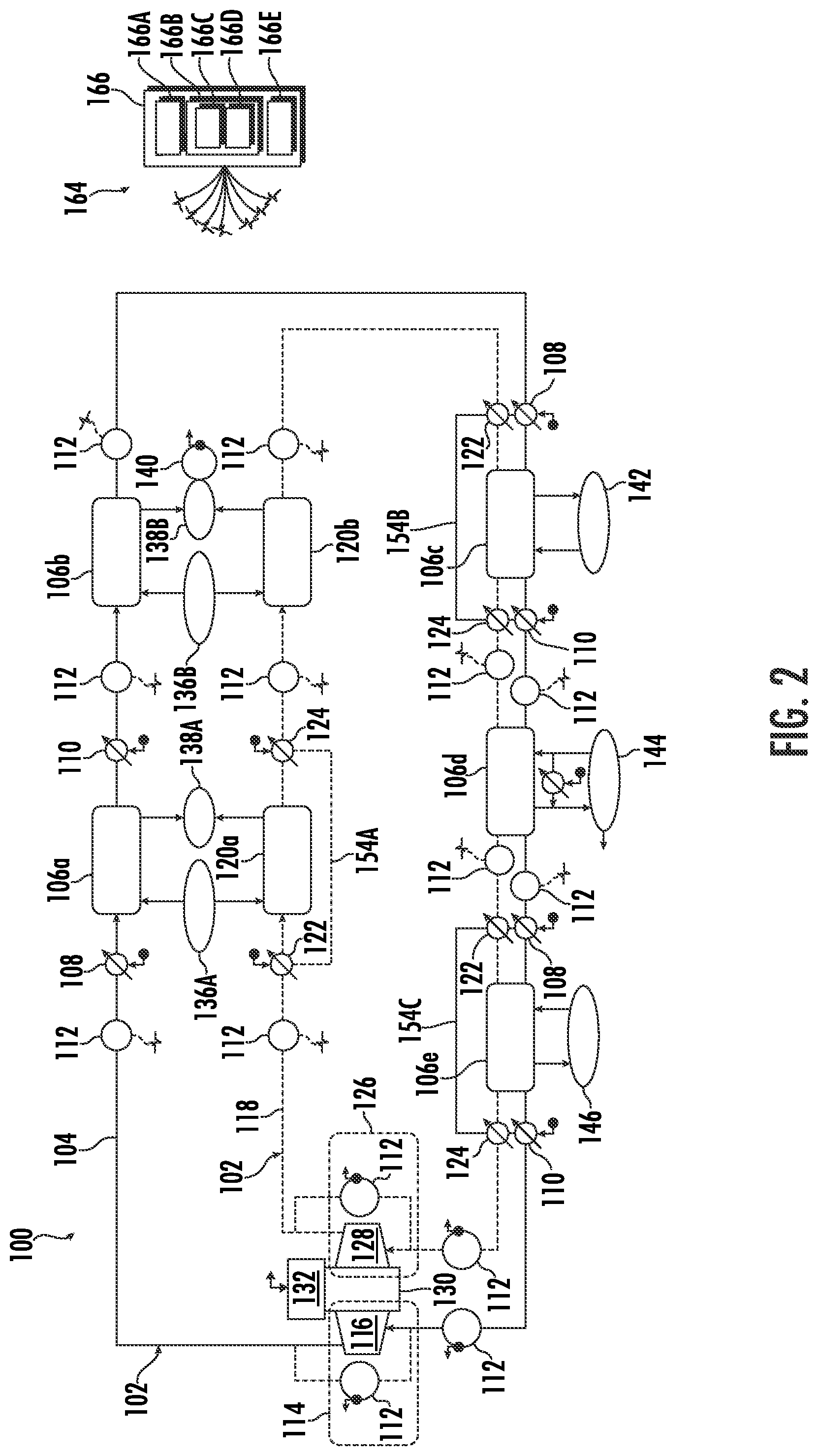 Patent US12104499 Figure 2 – System and method of regulating thermal transport bus pressure