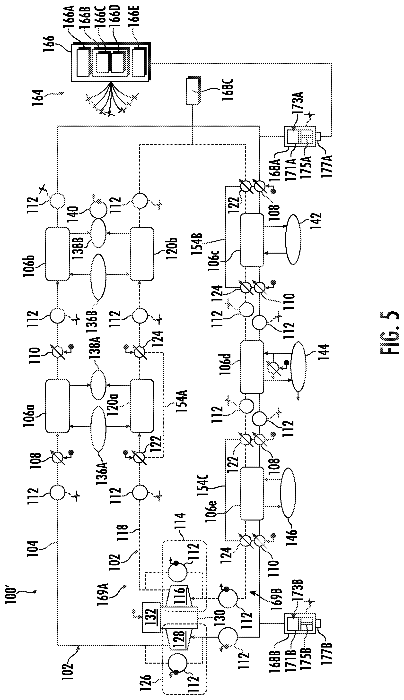 Patent US12104499 Figure 5 – System and method of regulating thermal transport bus pressure