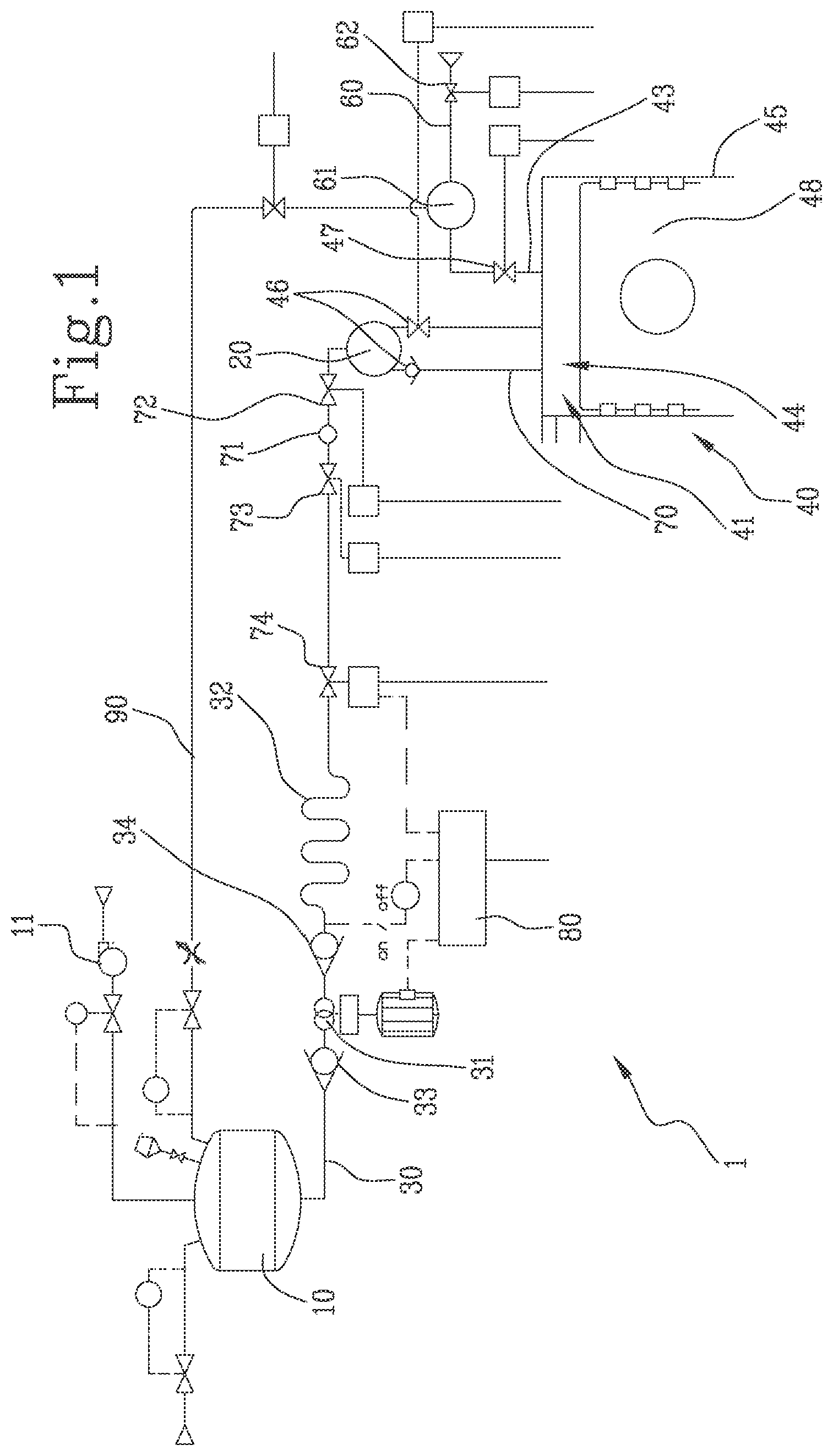 Patent US12104507 — Plant for producing mechanical energy from a carrier fluid under cryogenic conditions — Figure 1