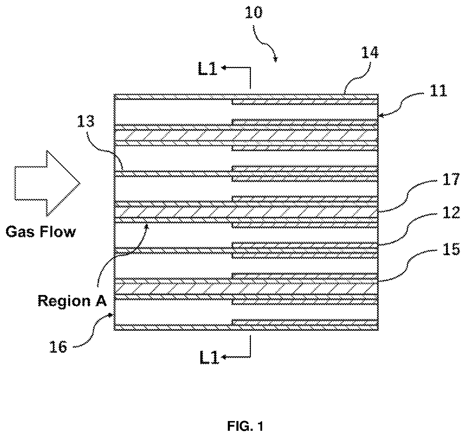 Patent US12104519 — Catalyst support and induction heating catalyst system — Figure 1