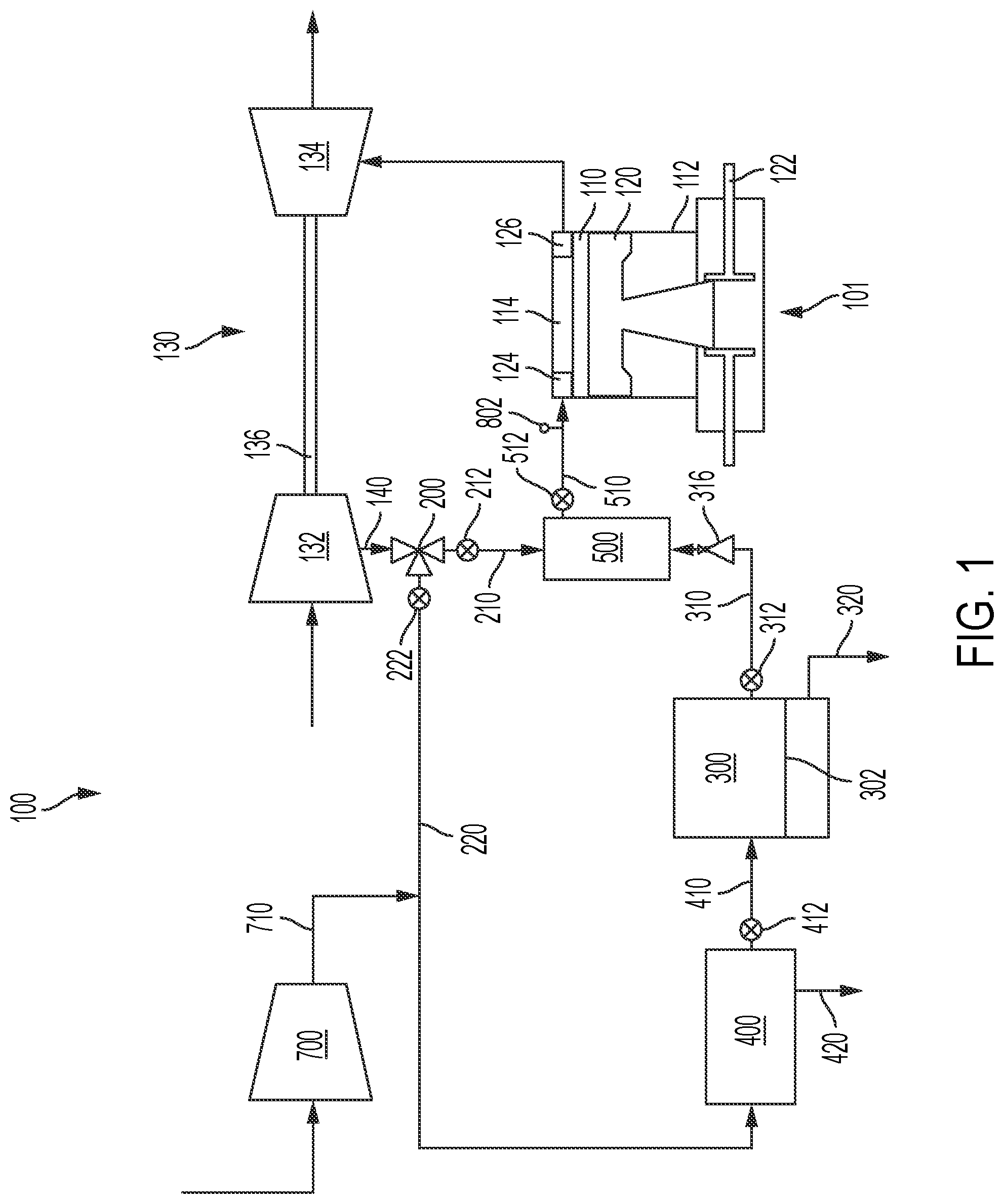 Patent US12104522 Figure 1 – Marine engine systems and methods for operating the same