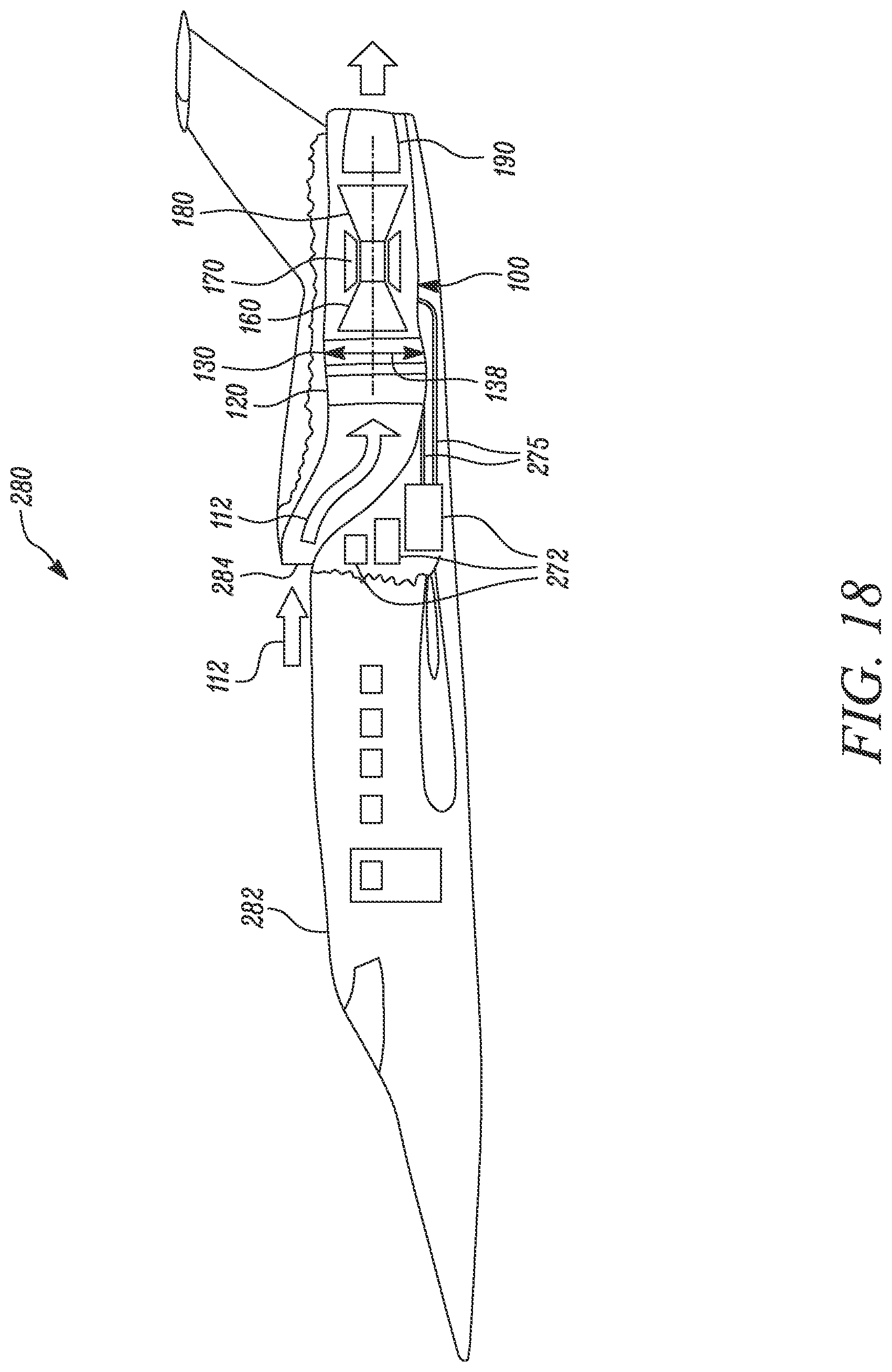 Patent US12104530 Figure 9 – Gas turbine engine