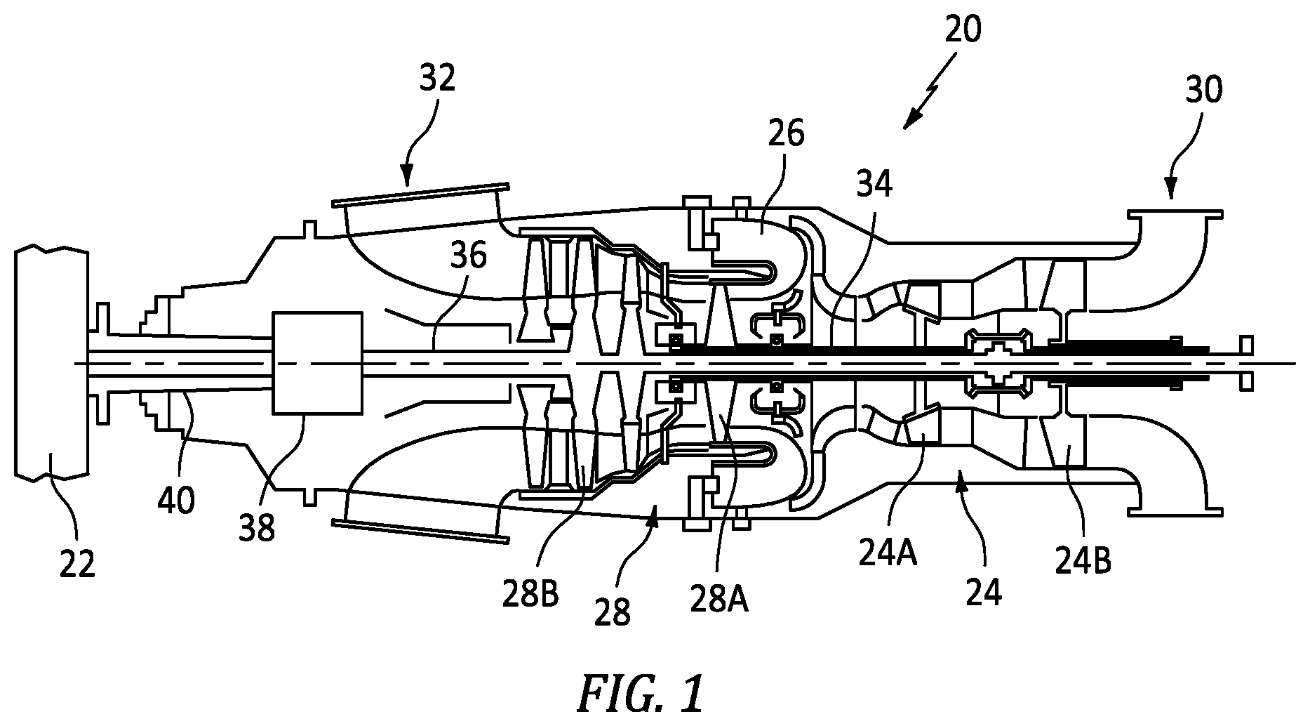 Patent US12104541 — Method and system for assembling a reduction gearbox — Figure 1