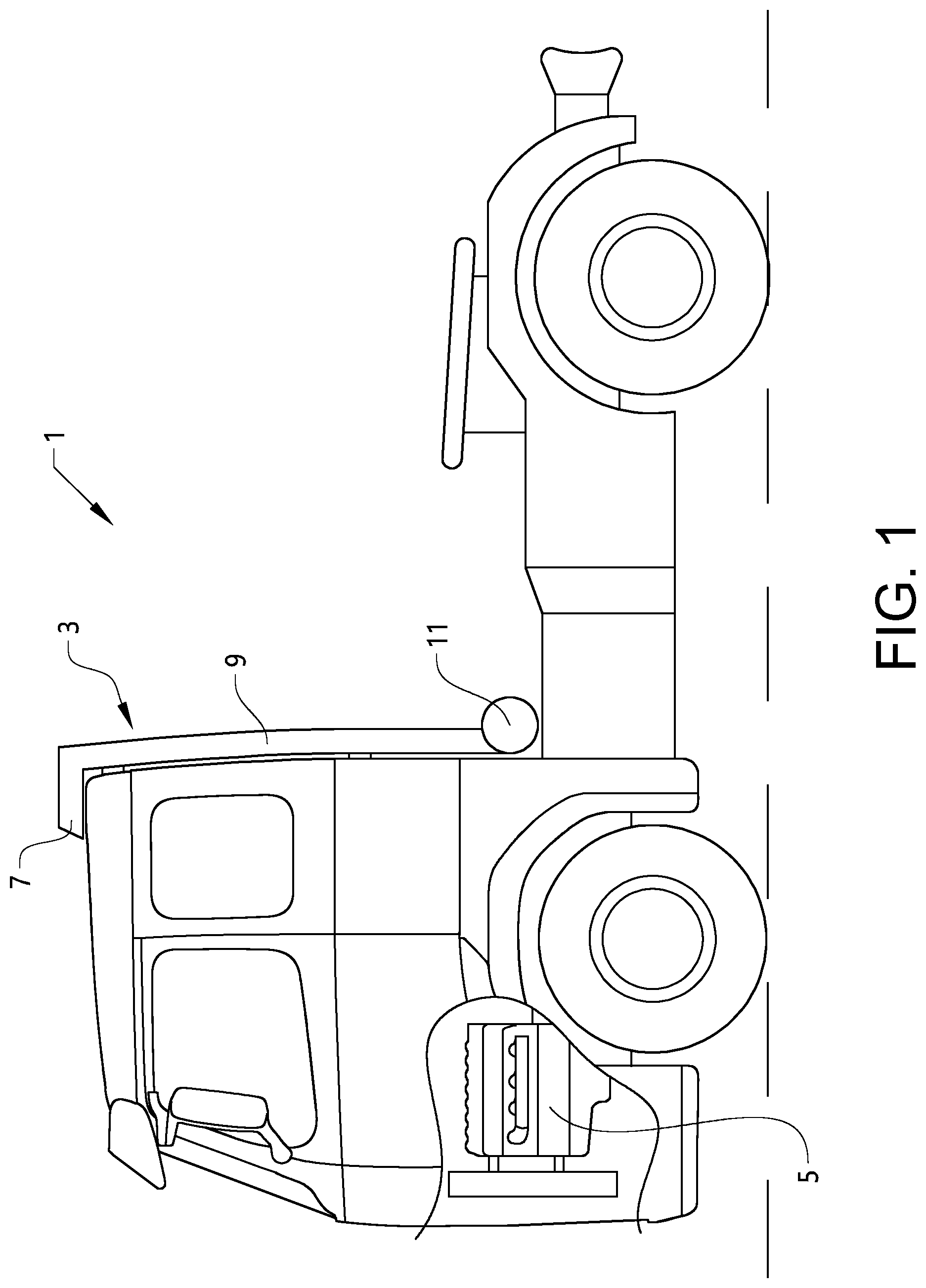 Patent US12104563 — Air cleaner housing for a vehicle — Figure 1