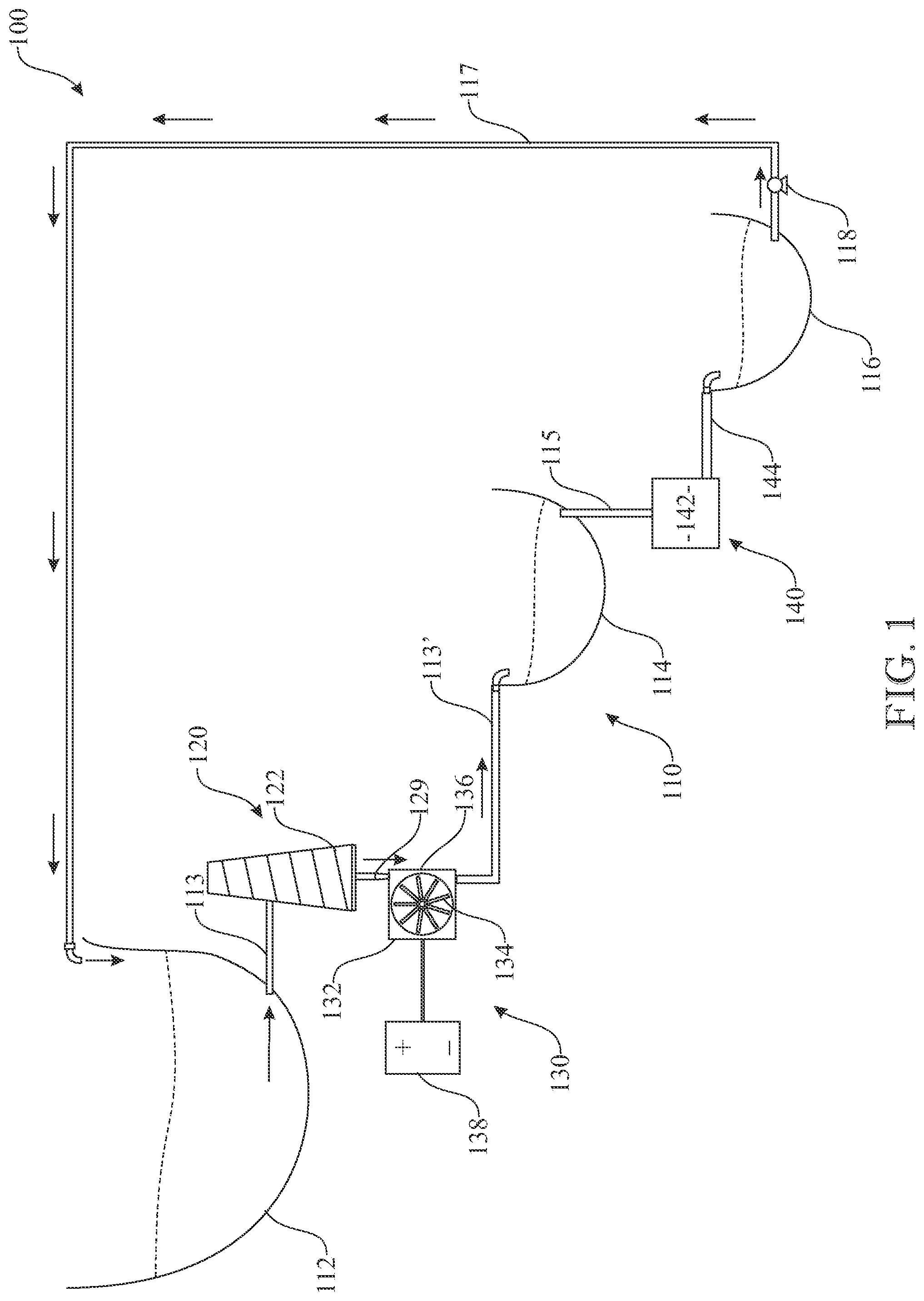 Patent US12104567 — Self-contained hydroelectricity generating system — Figure 1