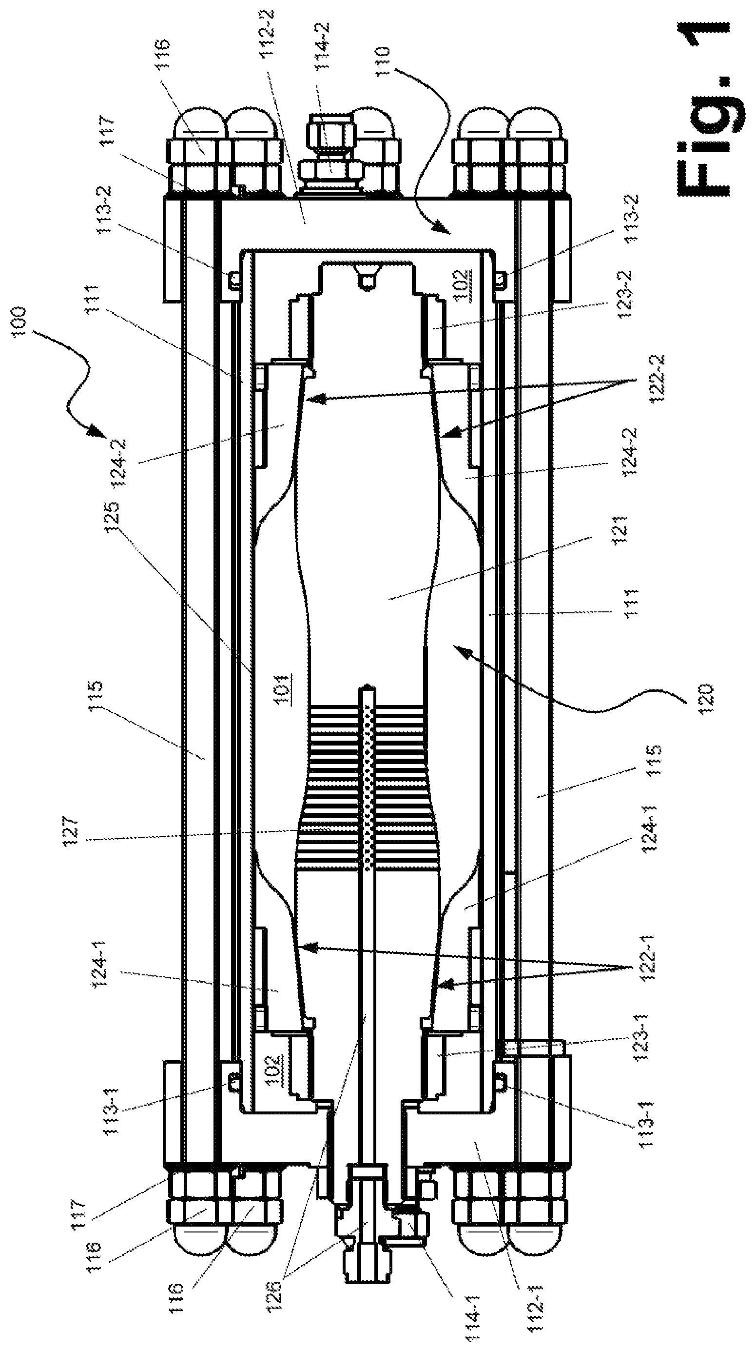 Patent US12104586 — High-pressure compressor and system with a high-pressure compressor — Figure 1