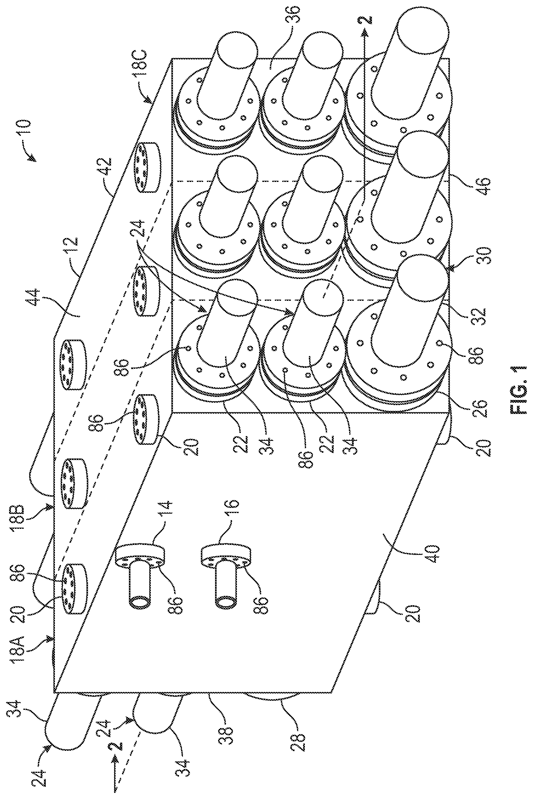 Patent US12104591 — Fluid pump assembly — Figure 1