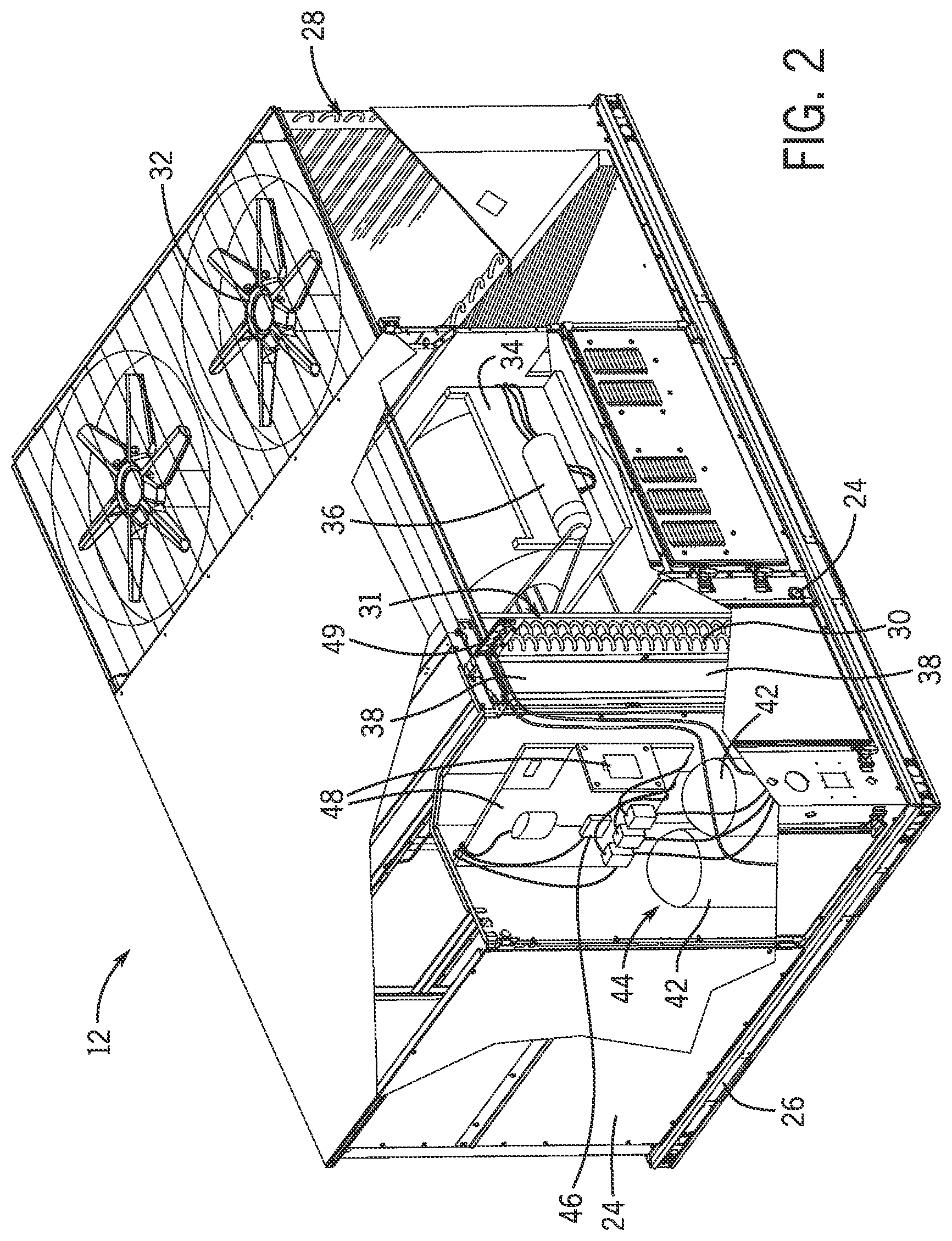 Patent US12104617 Figure 2 – Bracket assembly for an HVAC system