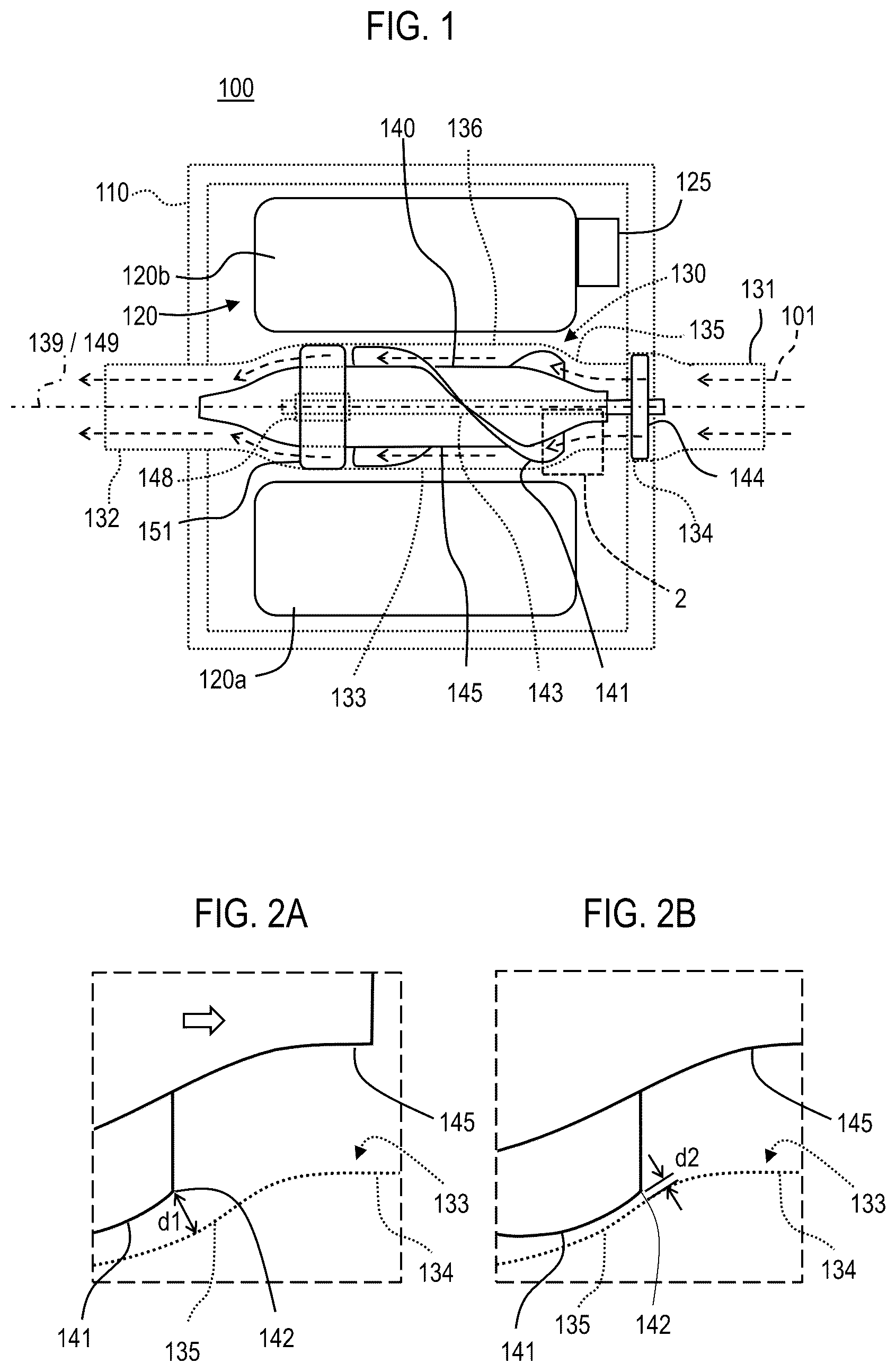 Patent US12104618 — Axial pump with adjustable impeller — Figure 1