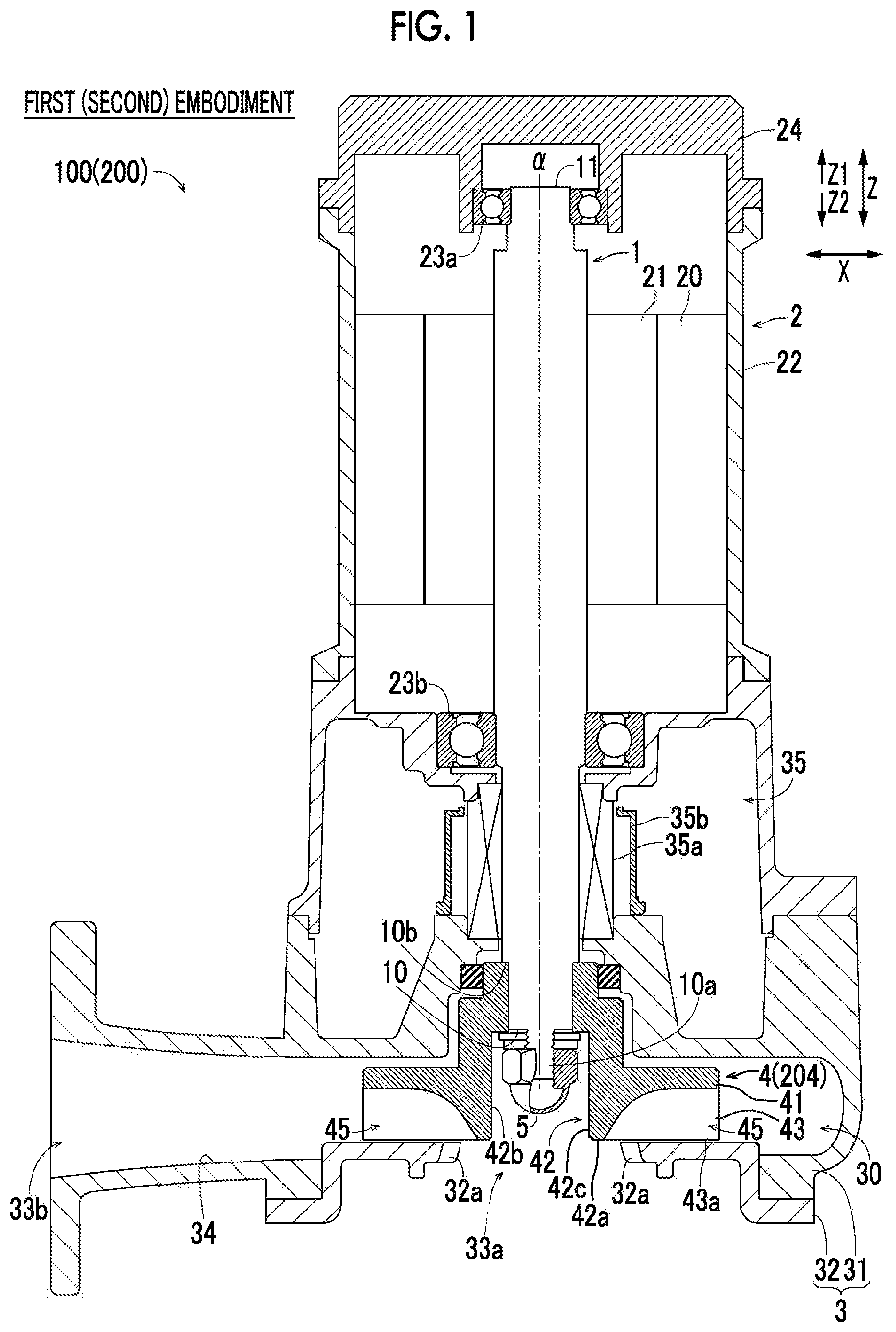 Patent US12104621 Figure 1 – Non-clogging pump