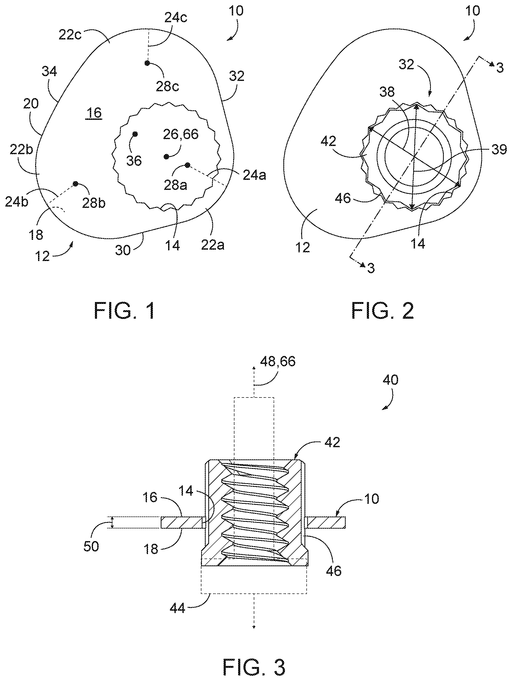 Patent US12104641 — Retention washers, propeller retention systems, and related methods — Figure 1