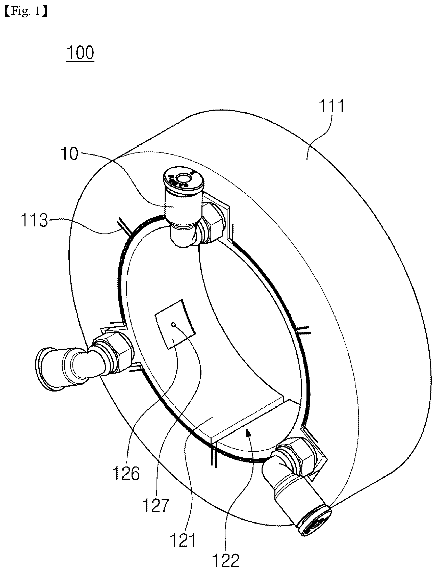 Patent US12104644 — Floating-sleeve hybrid fluid bearing — Figure 1