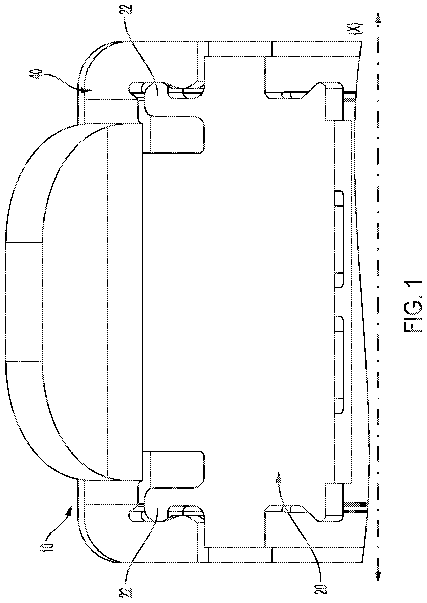 Patent US12104646 Figure 1 – Snap feature assembly and method