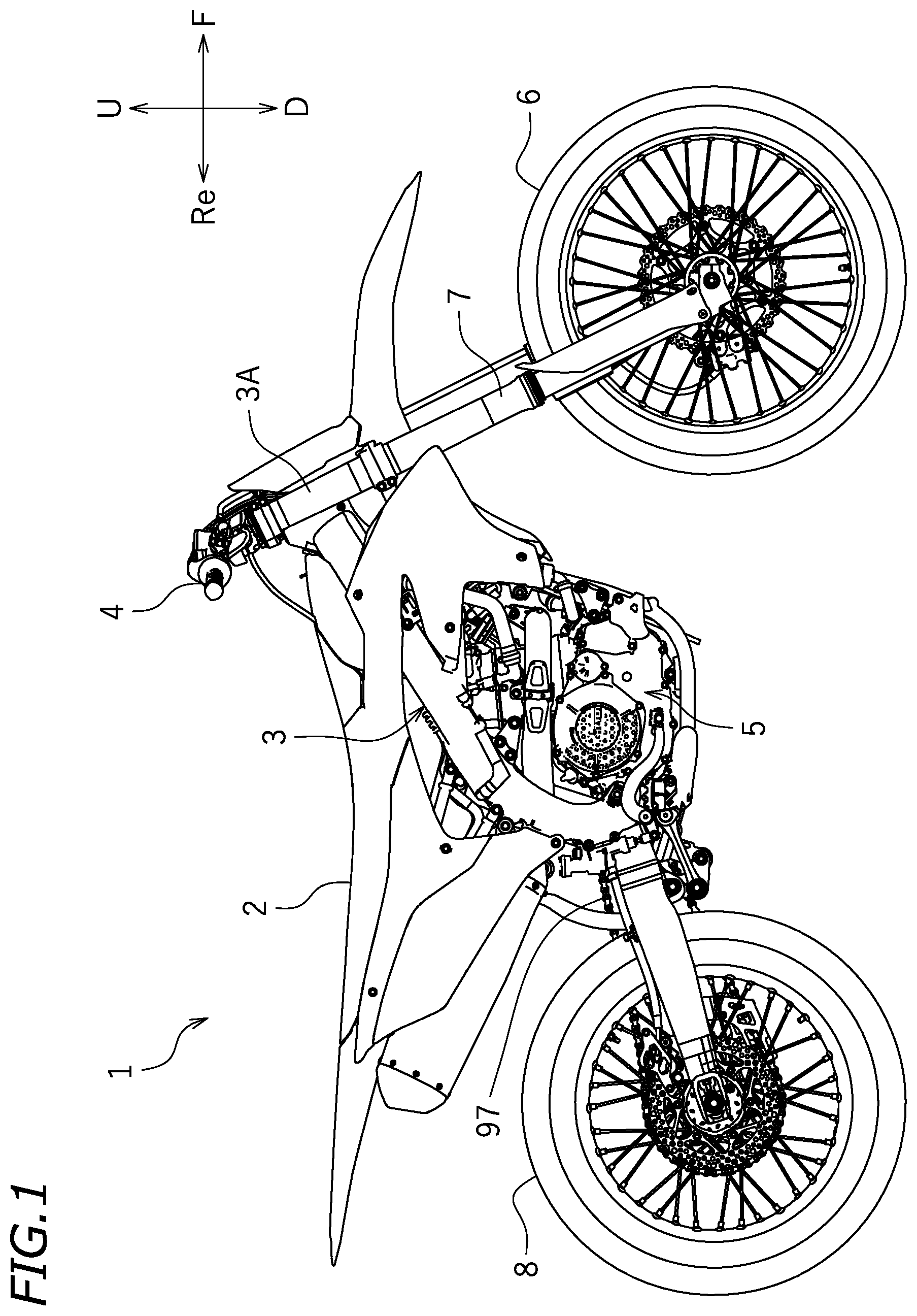 Patent US12104653 — Friction clutch and straddled vehicle including the same — Figure 1