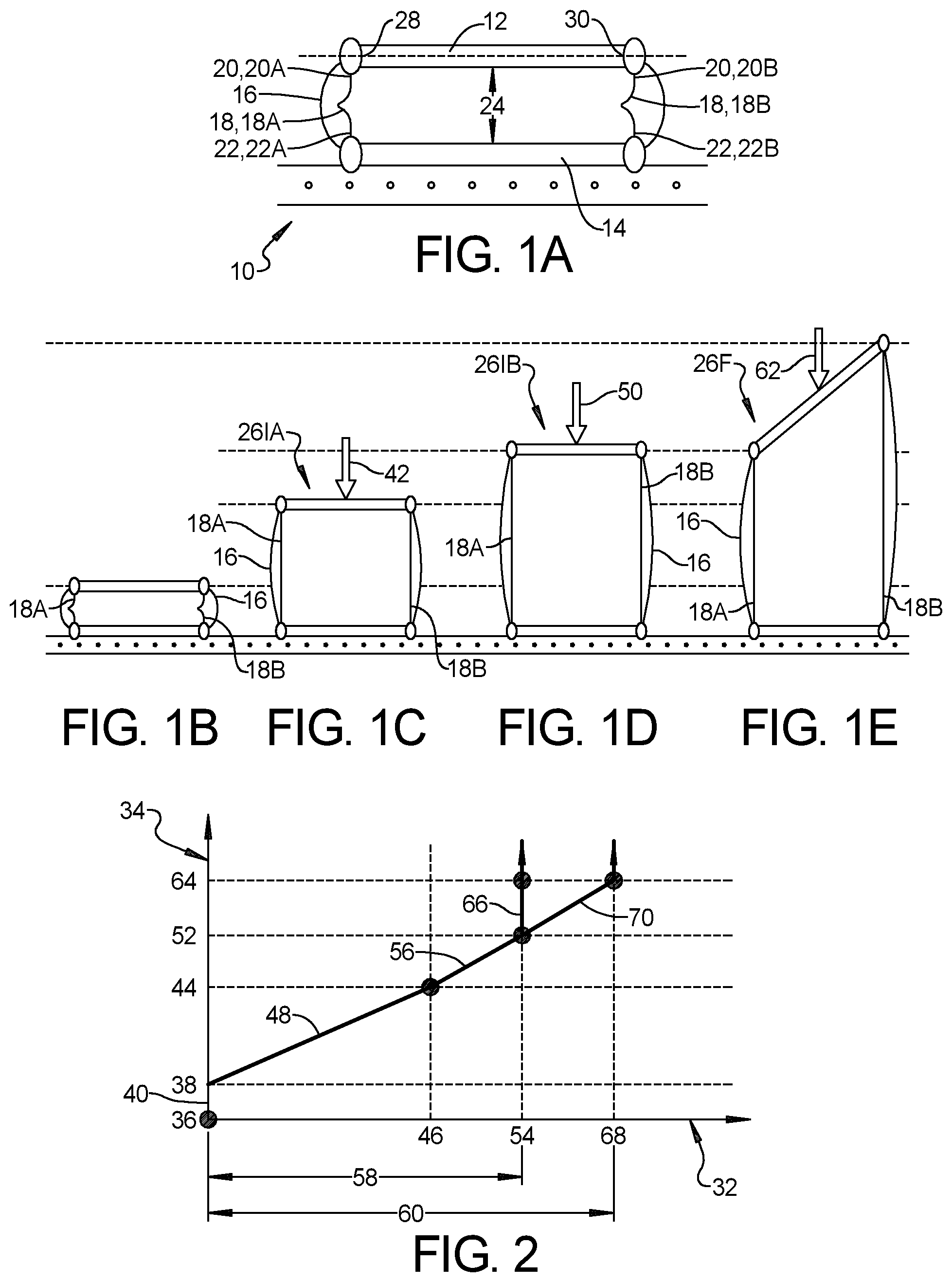 Patent US12104672 — Inflatable with elastic constraint tethers — Figure 1