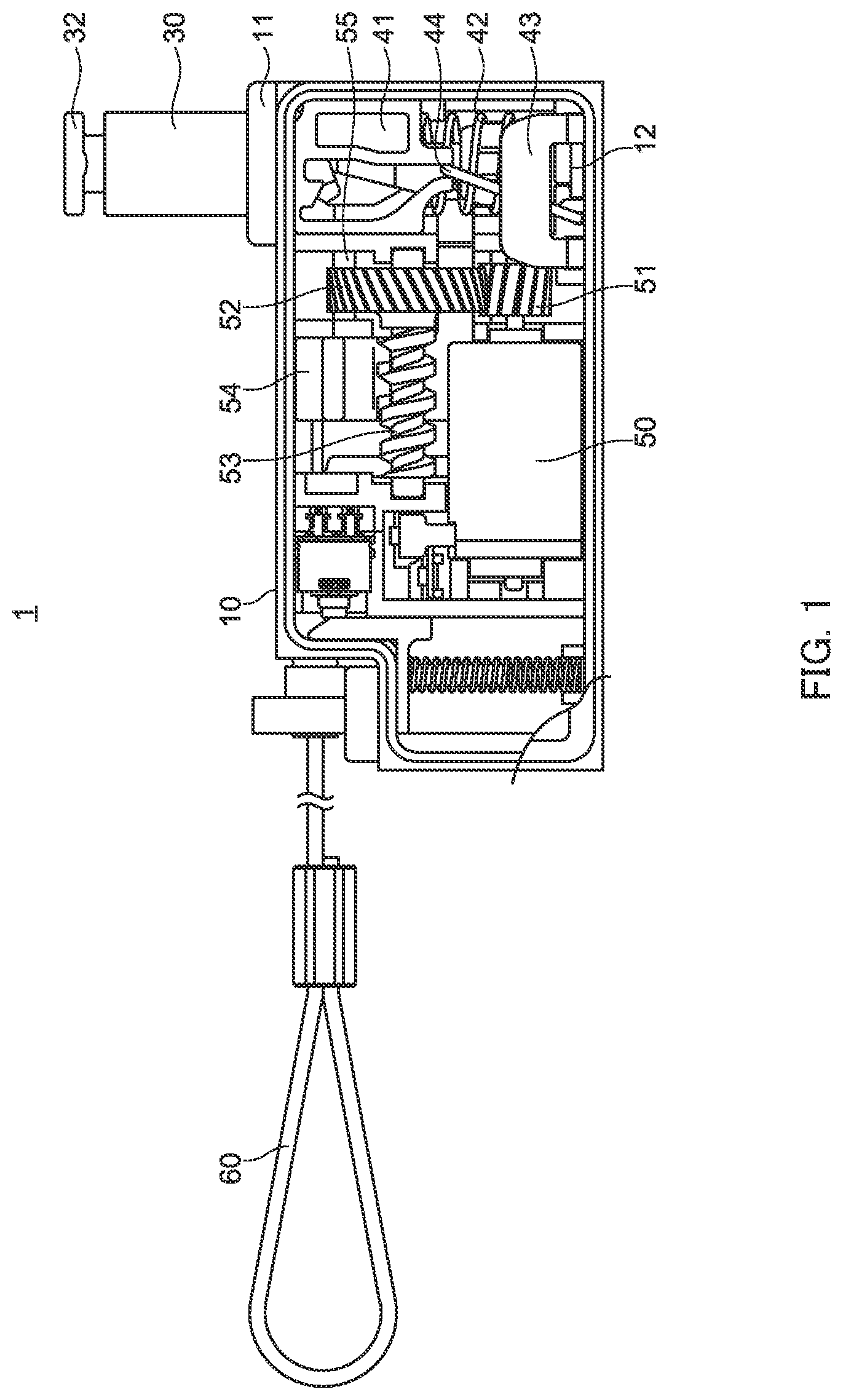 Patent US12104677 — Reciprocal movement device — Figure 1