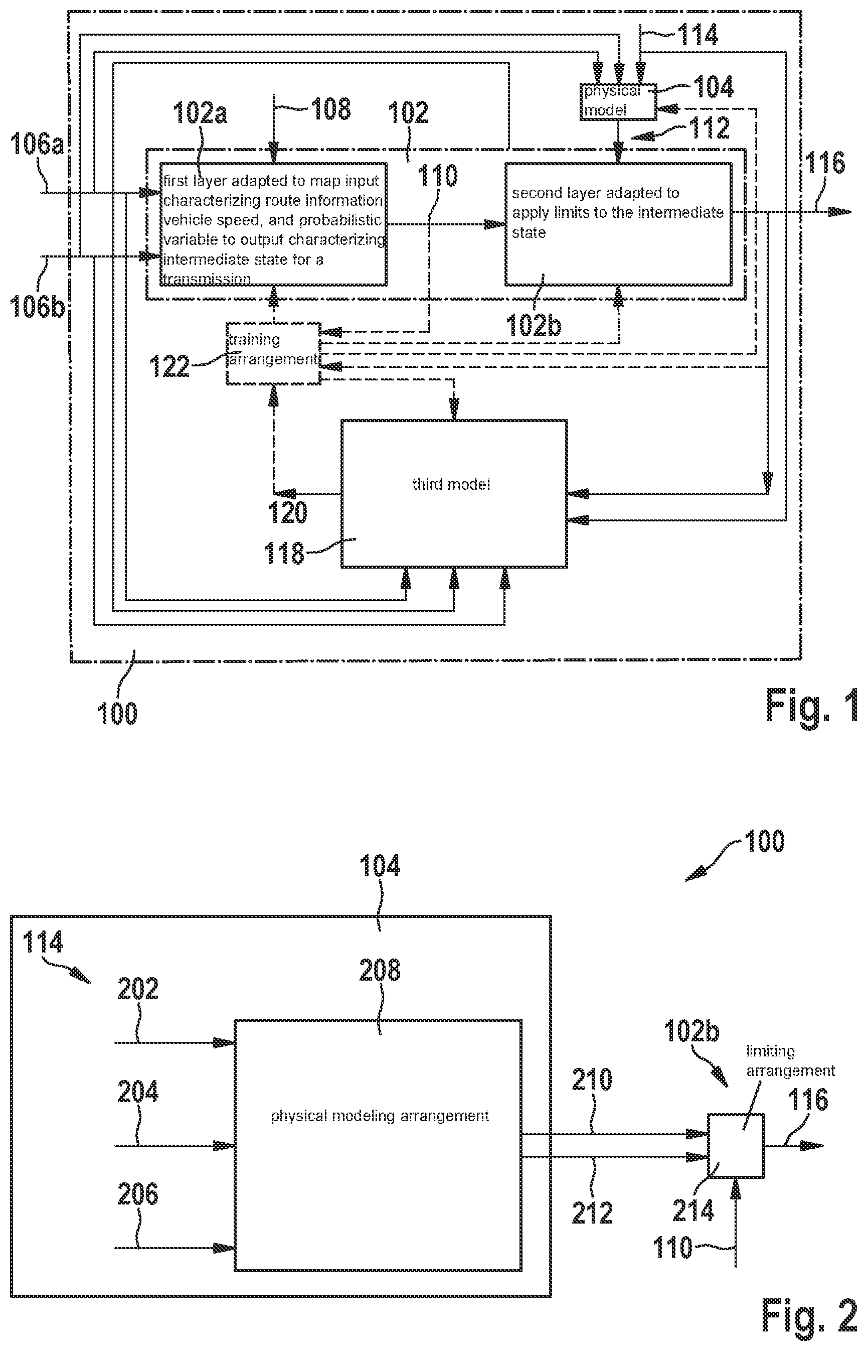 Patent US12104691 — Device, method and machine learning system for determining a state of a transmission for a vehicle — Figure 1