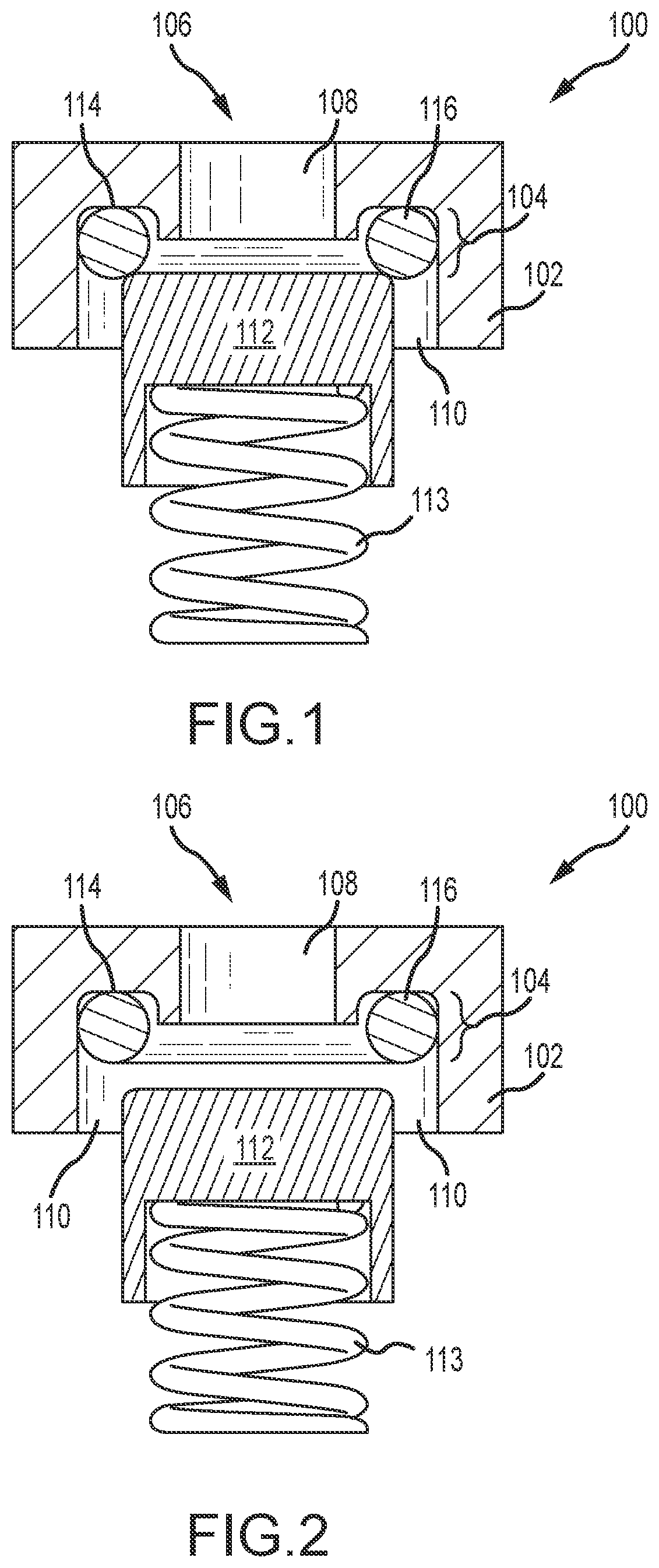 Patent US12104701 — Resilient metal seal for check valve — Figure 1