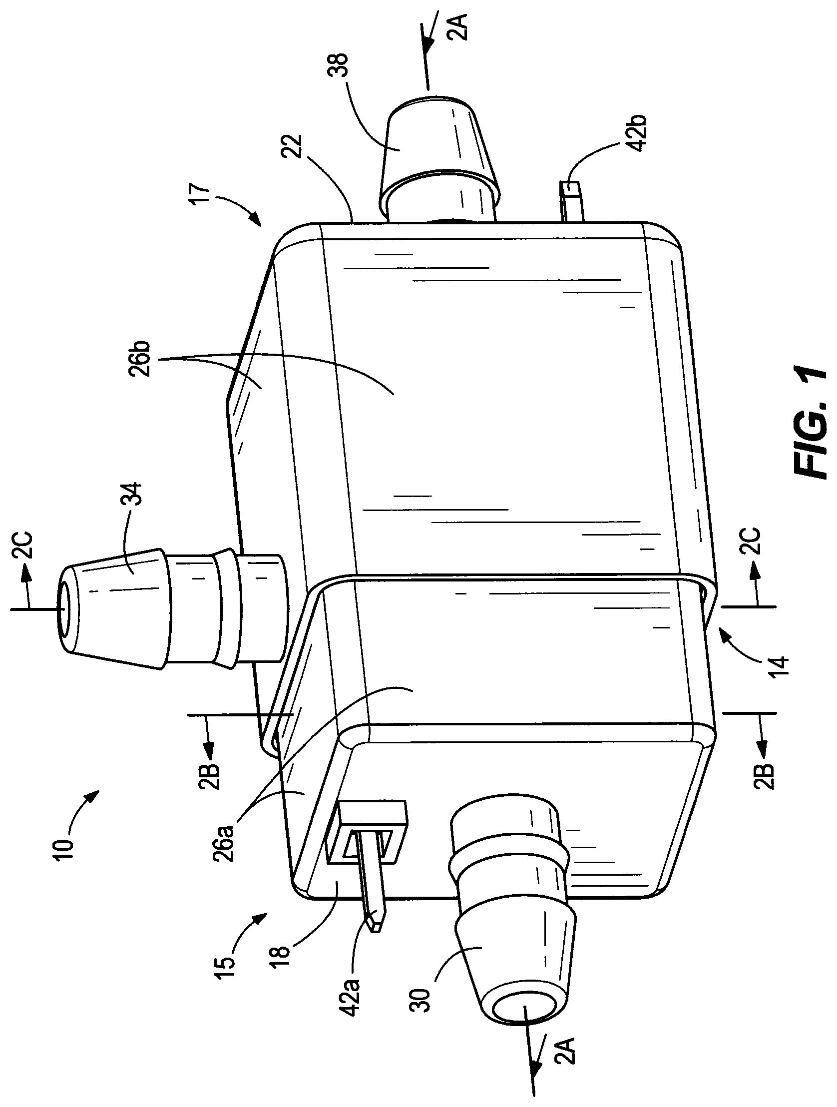 Patent US12104703 — Fluid management system — Figure 1