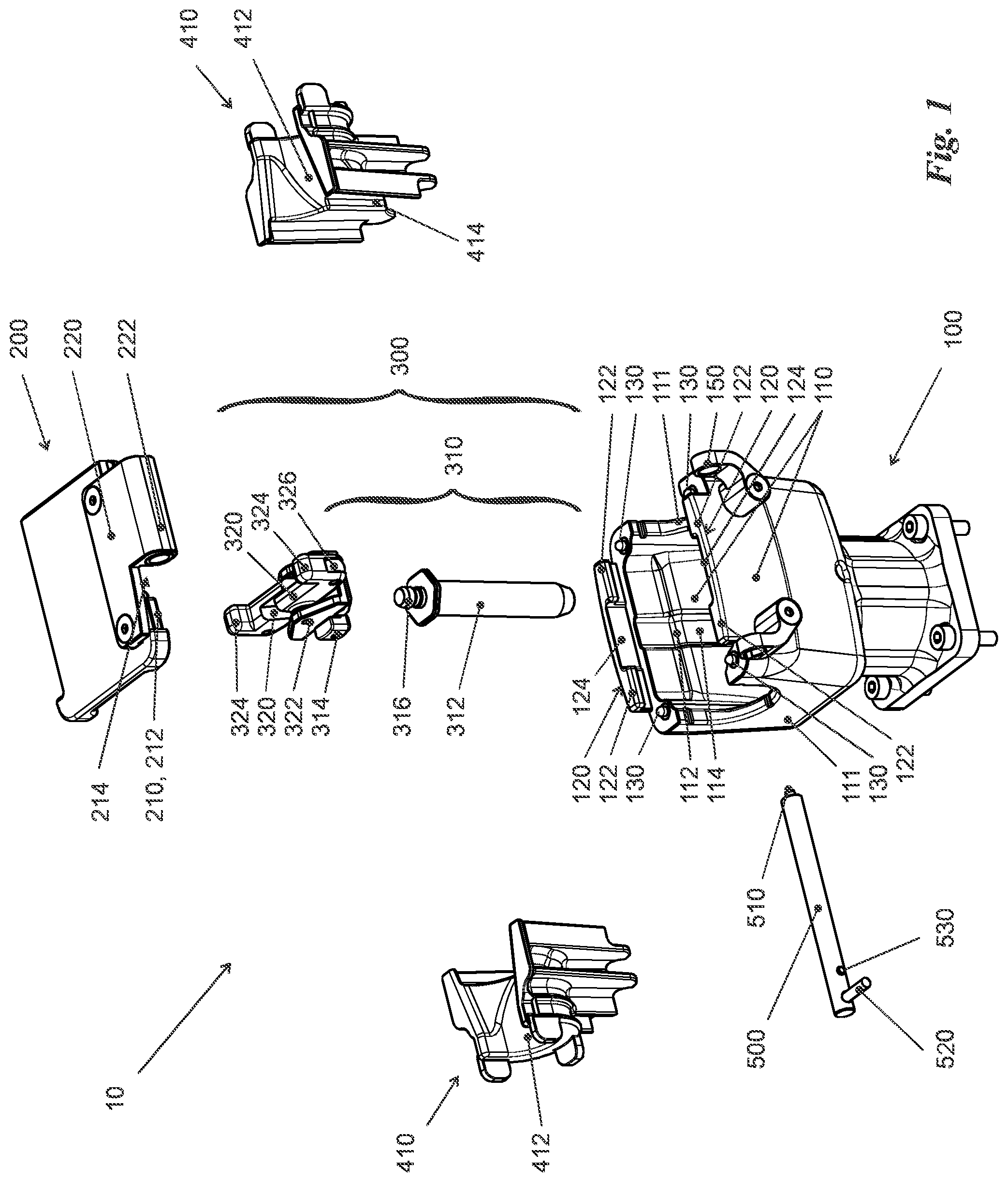 Patent US12104716 — Pinch valve — Figure 1
