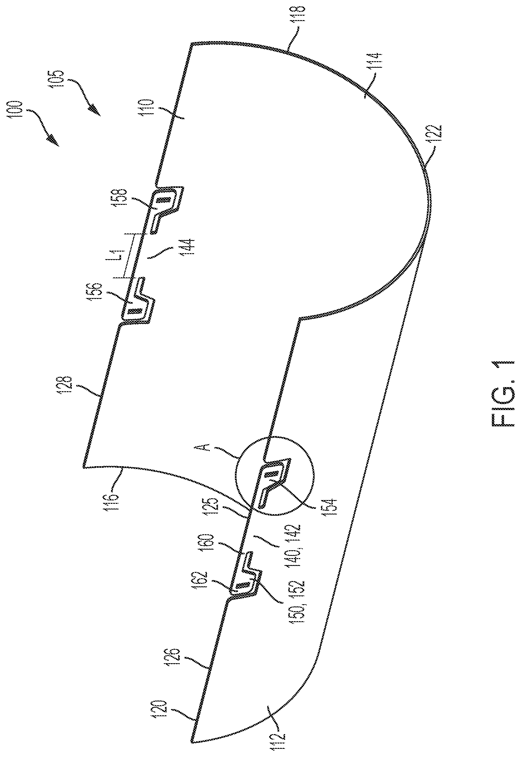 Patent US12104726 Figure 1 – Lockable pipe shield